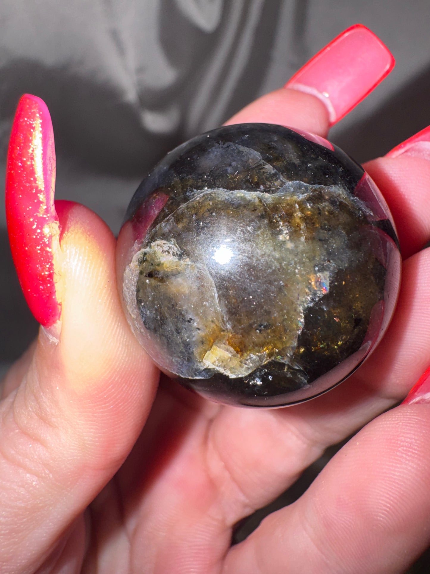 Iolite Sunstone AAA Sphere (last one!)