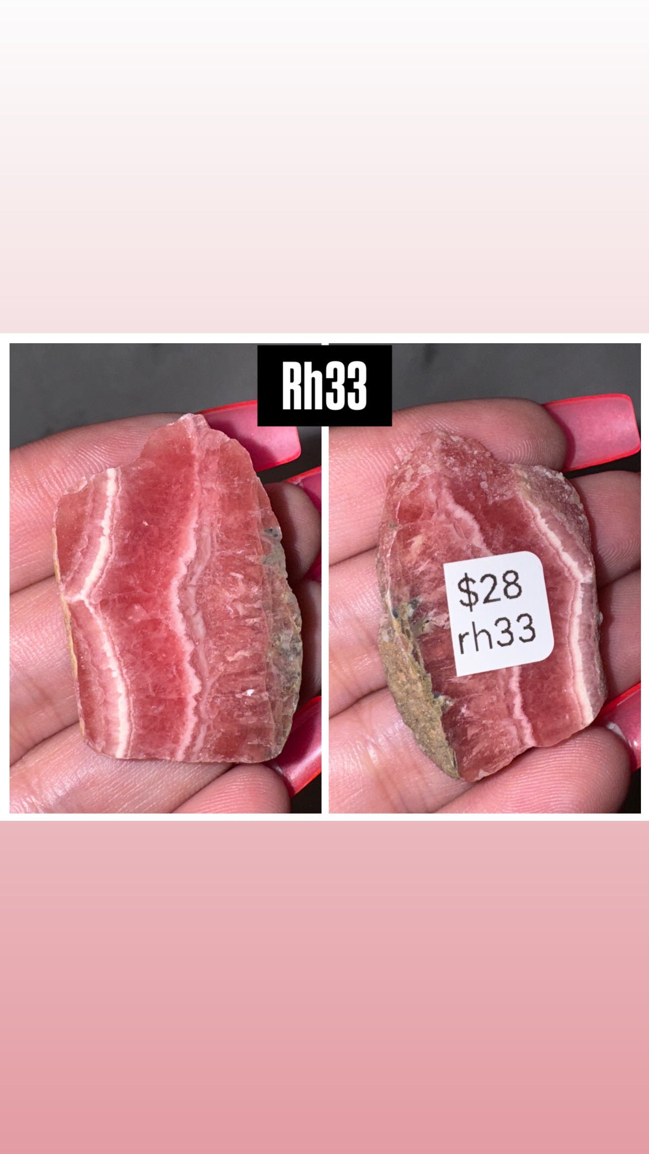 Rhodochrosite AAA Slab