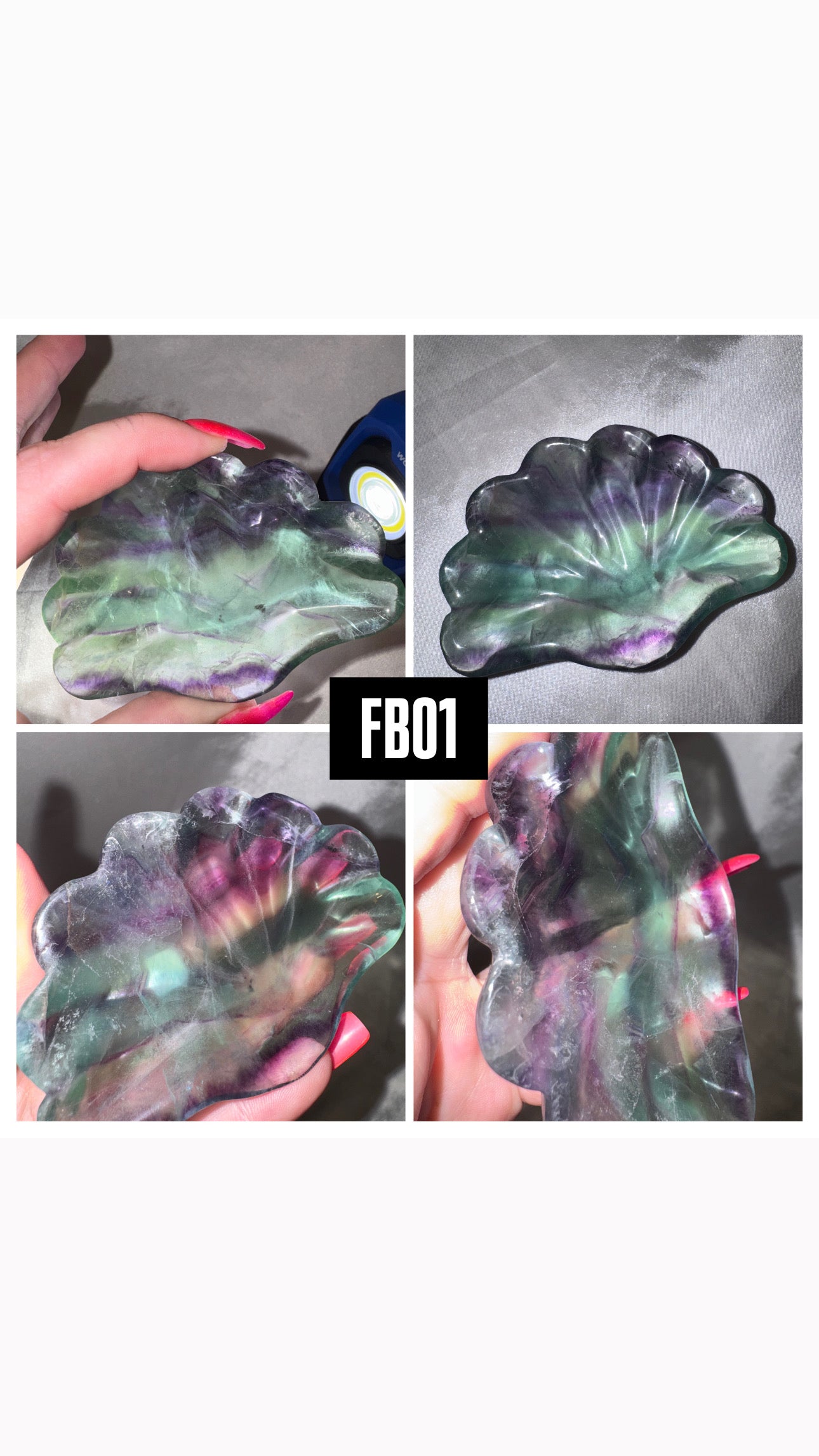 Fluorite Shell Bowl