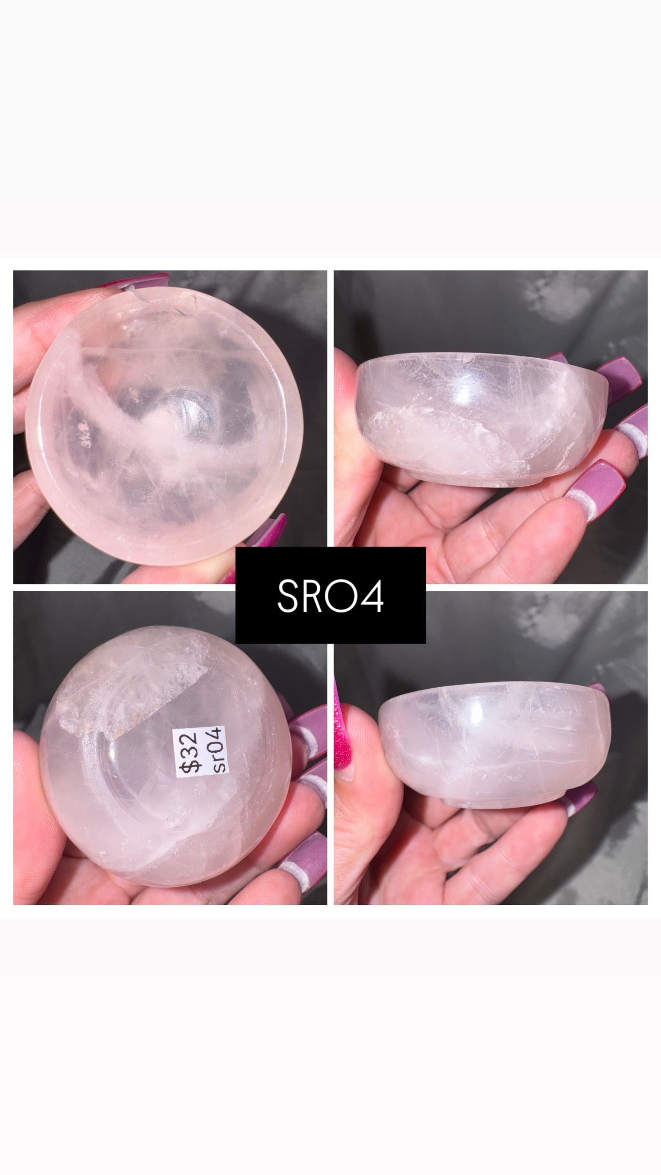 Star Rose Quartz Bowl