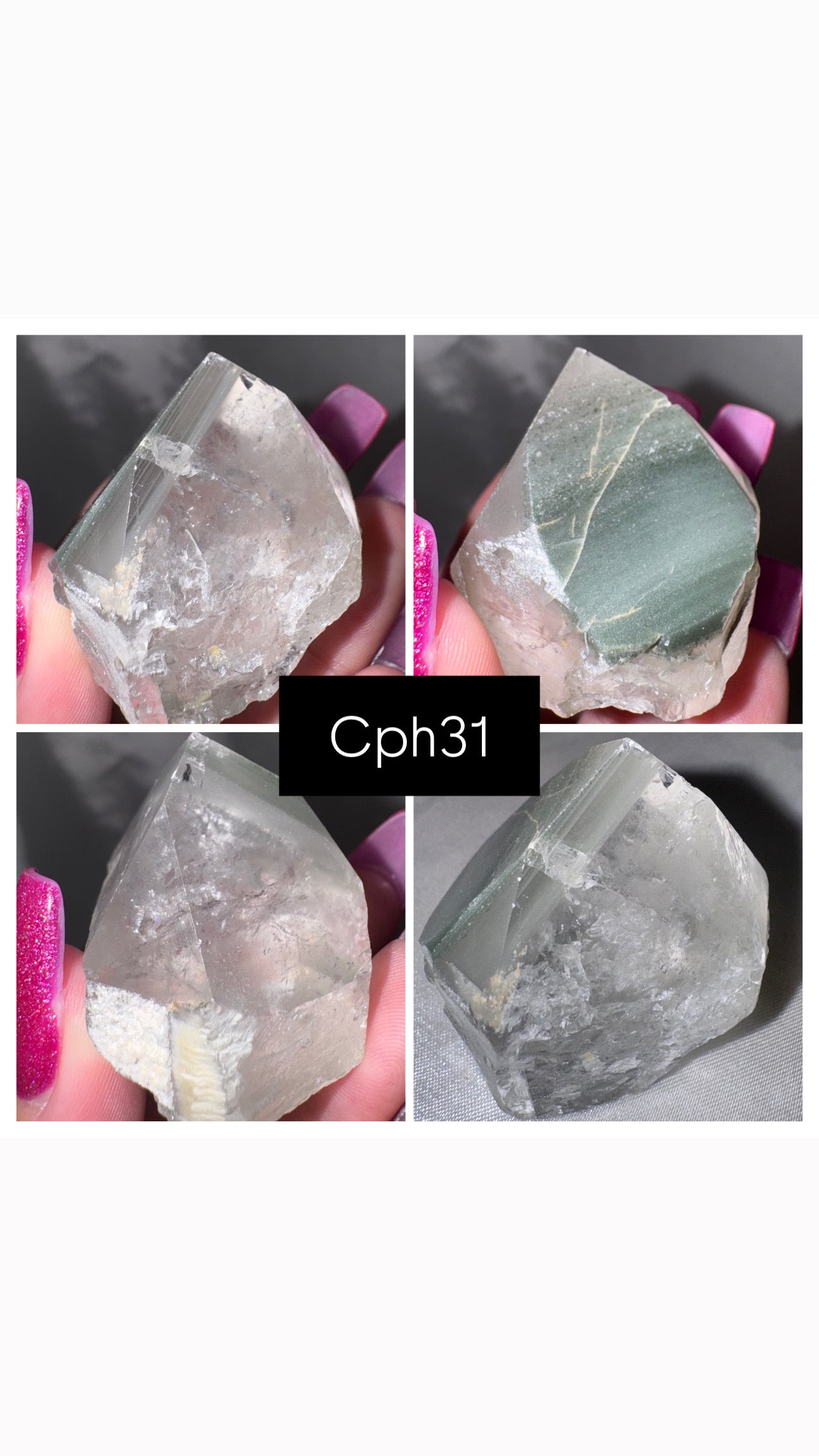 Chlorite Phantom Quartz AAA Raw Tower