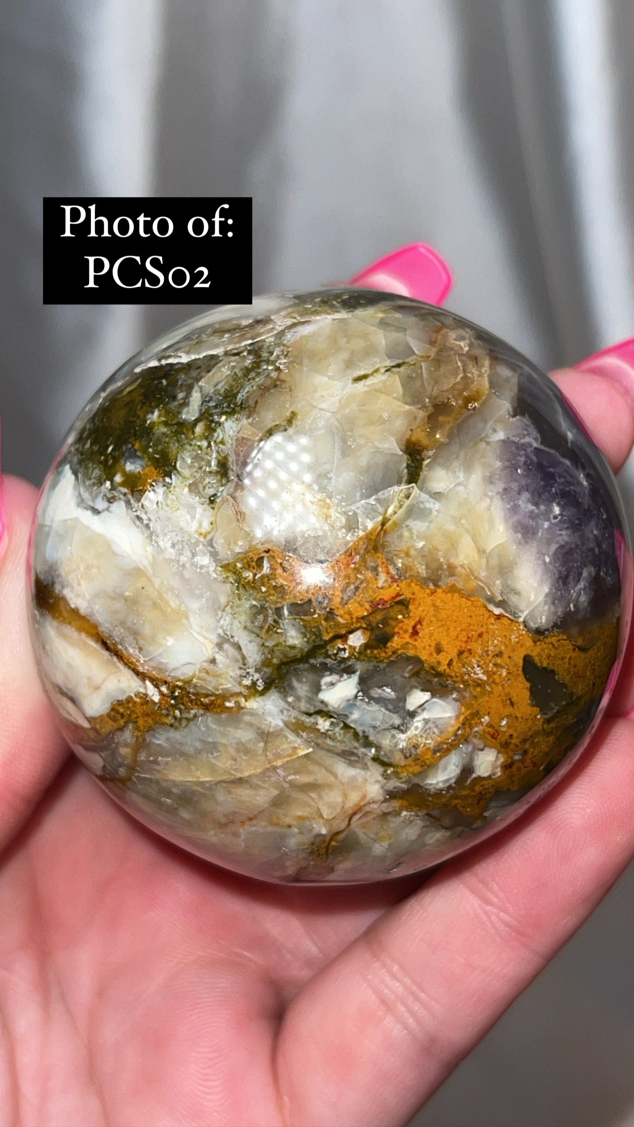 Purple Chalcedony AAA Large Sphere