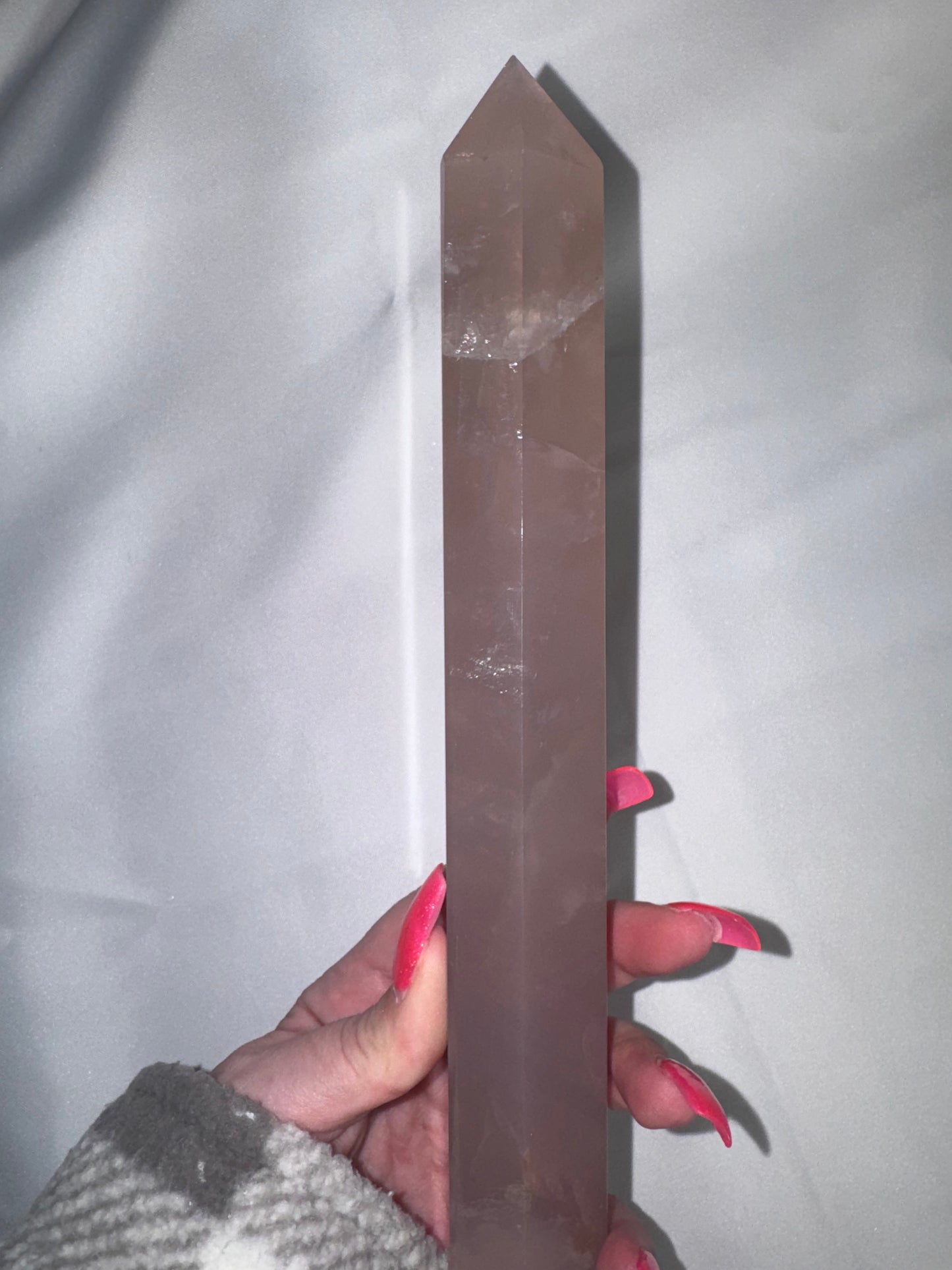 Lavender Rose Quartz AAA XL Tower