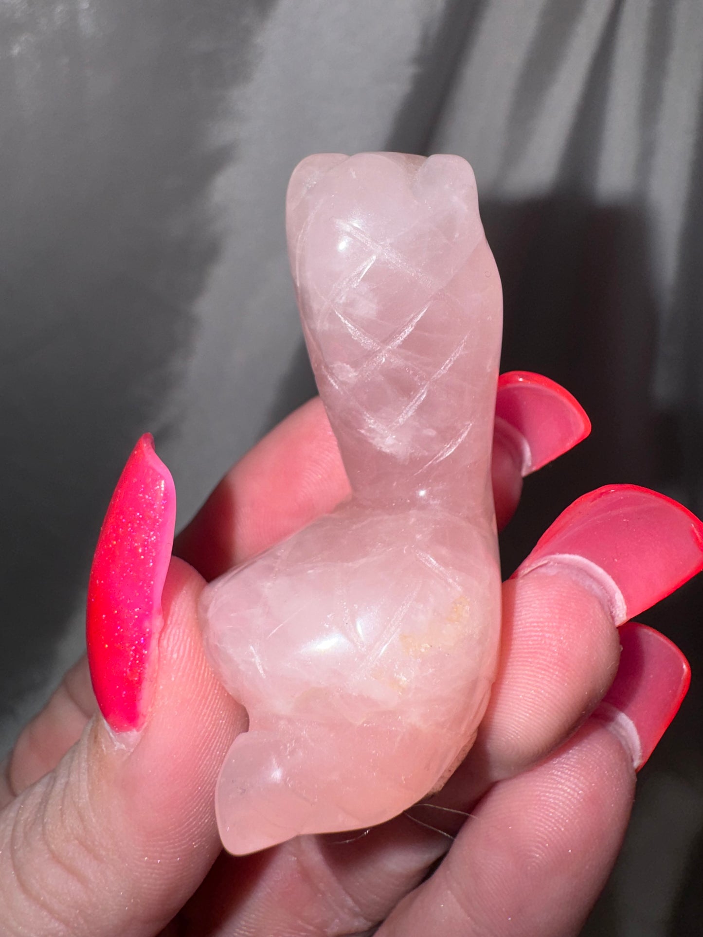 Rose Quartz Snake
