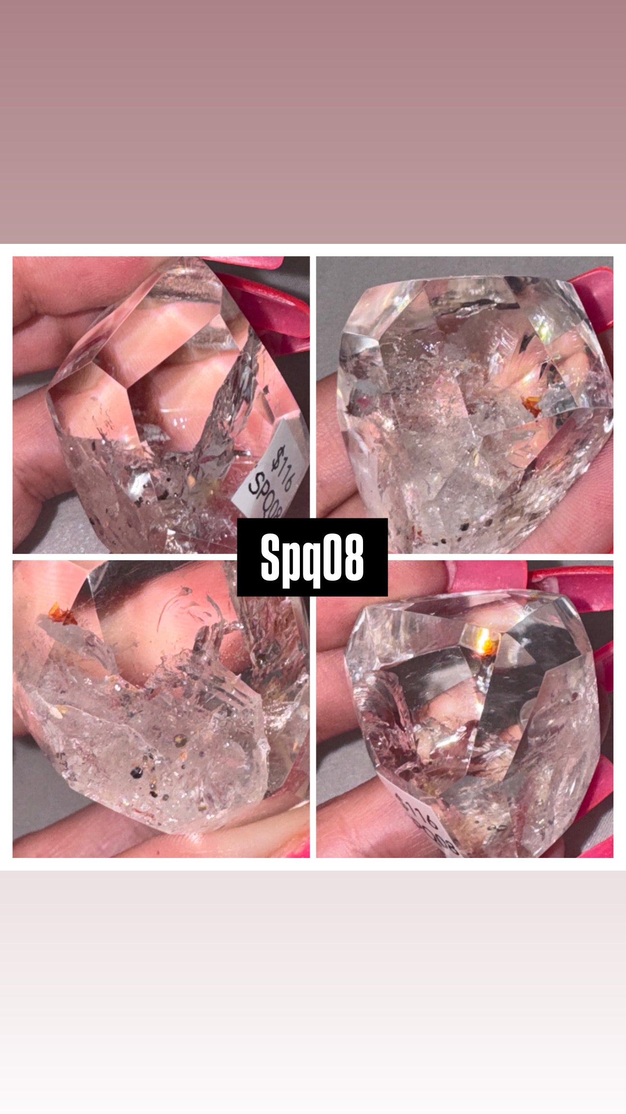 Pyrite Included Quartz Tower/Freefrom- Super Rare