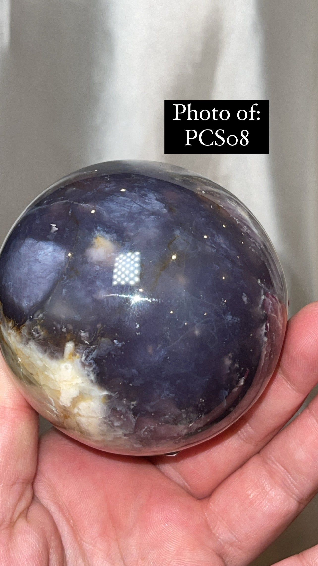 Purple Chalcedony AAA Large Sphere