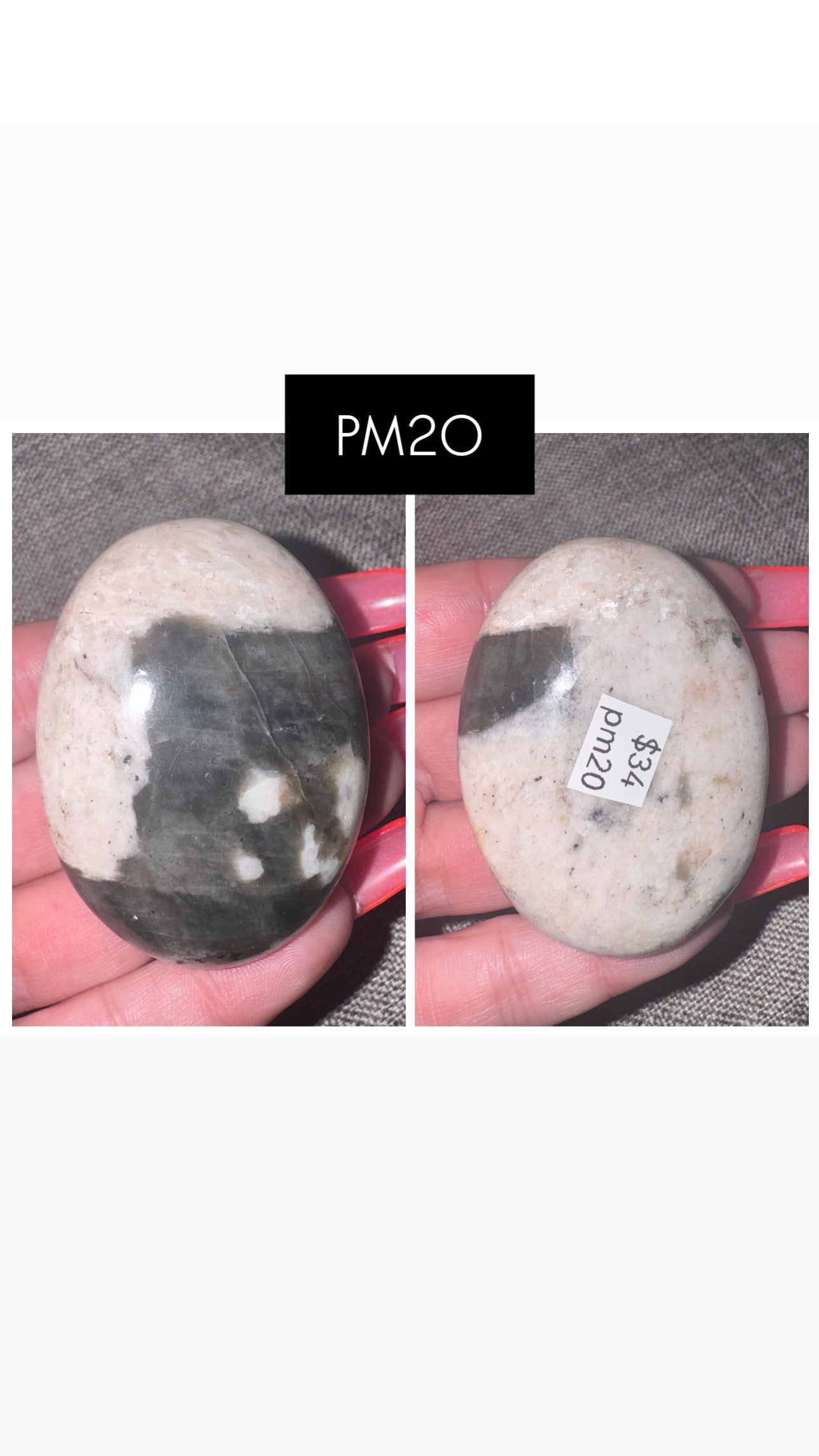 Polarity Moonstone Palmstone