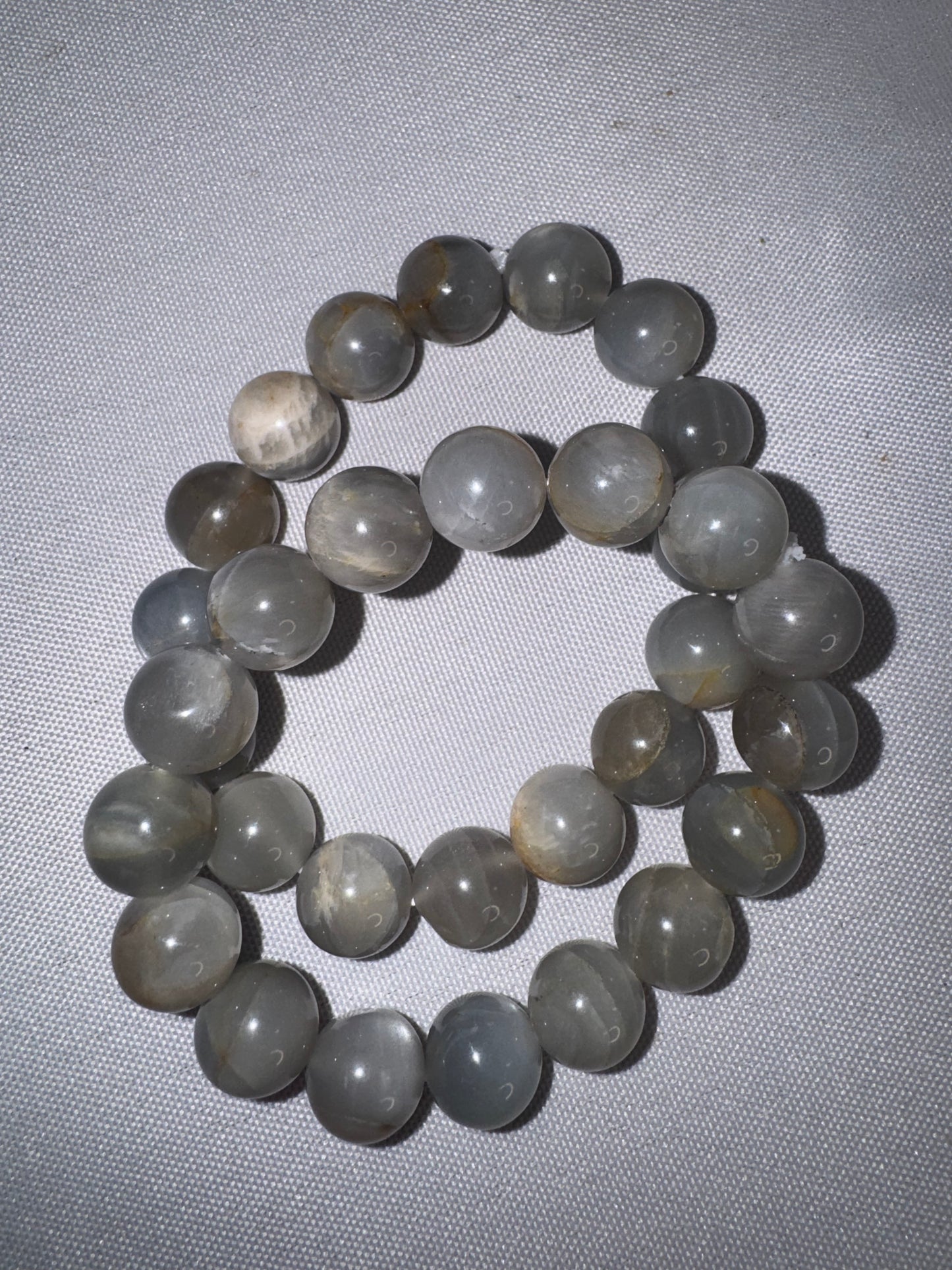 Grey Moonstone AA Bracelet (12mm)