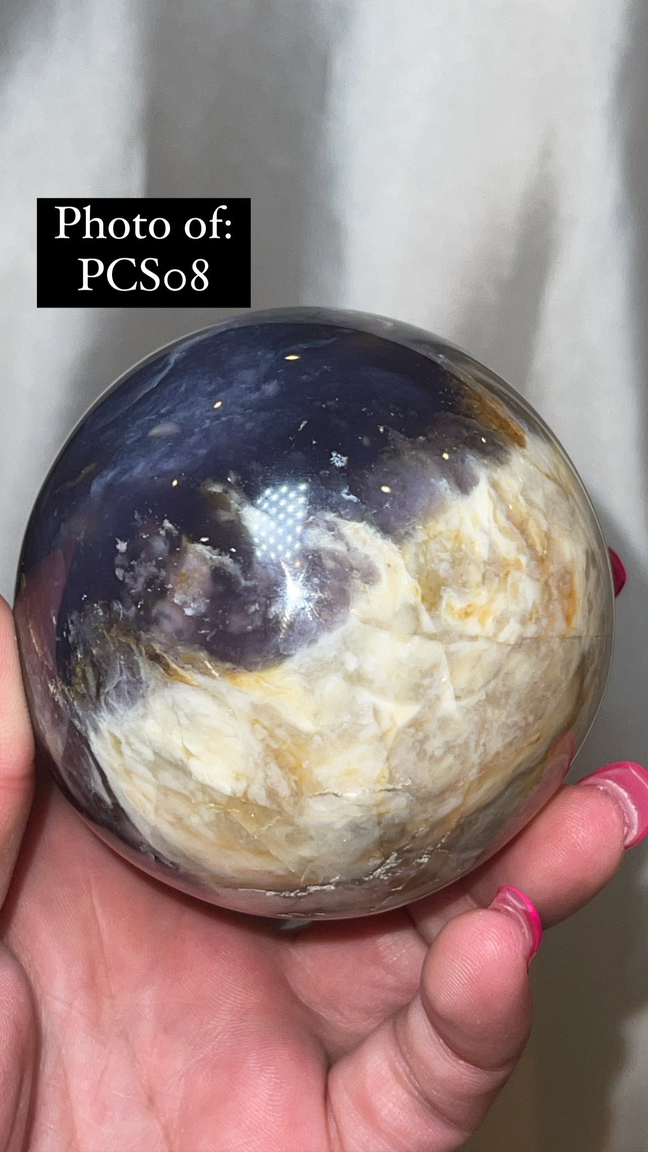 Purple Chalcedony AAA Large Sphere