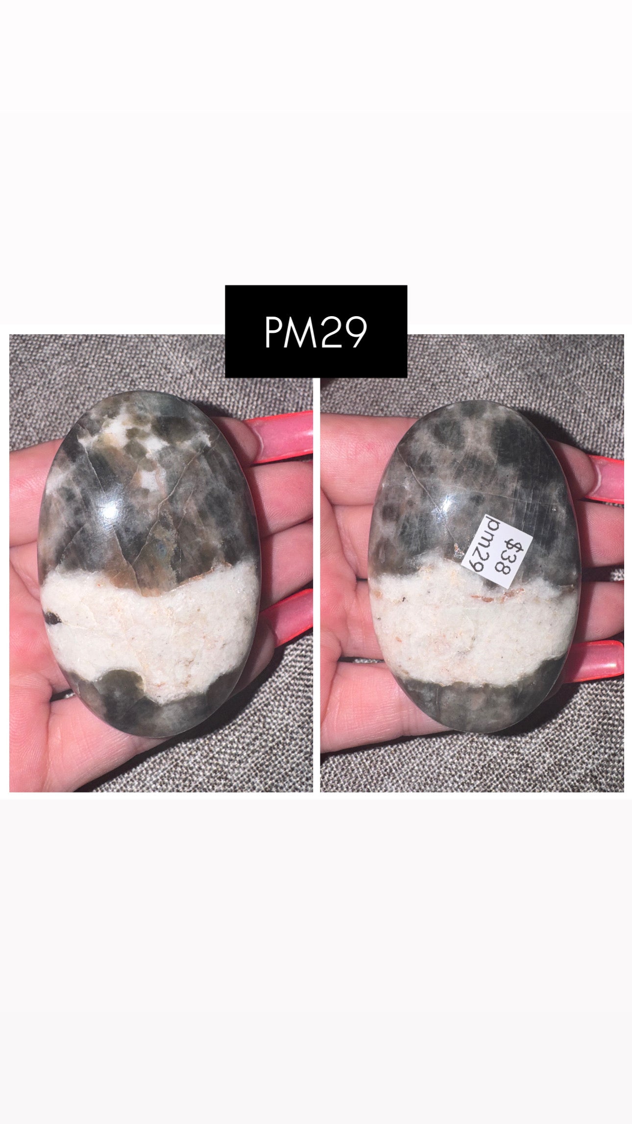 Polarity Moonstone Palmstone