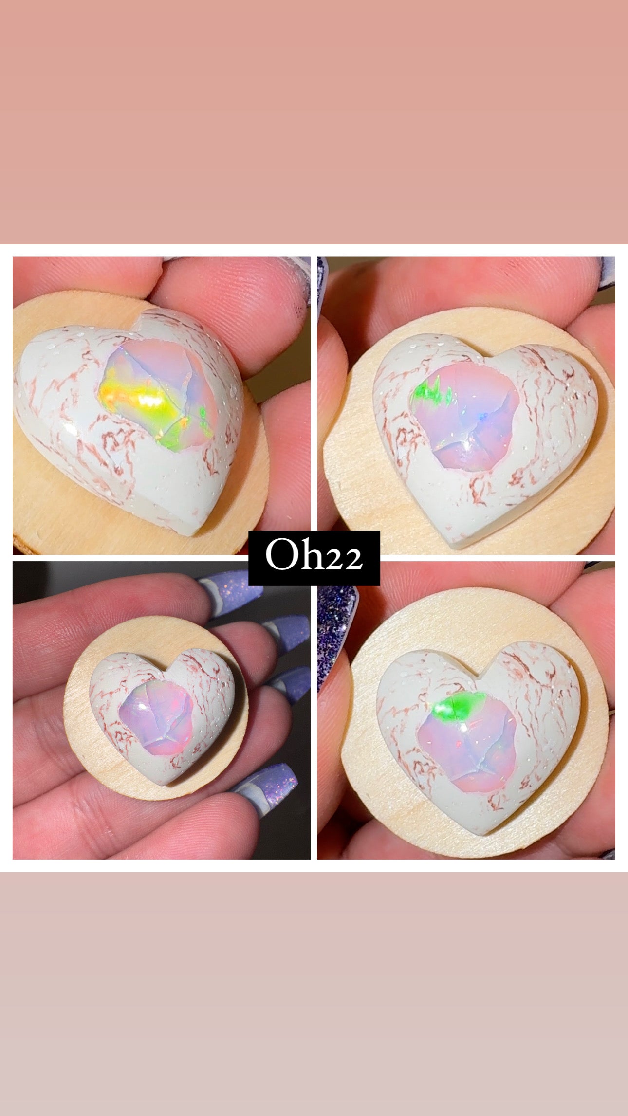 Mexican Fire Opal AAA Heart