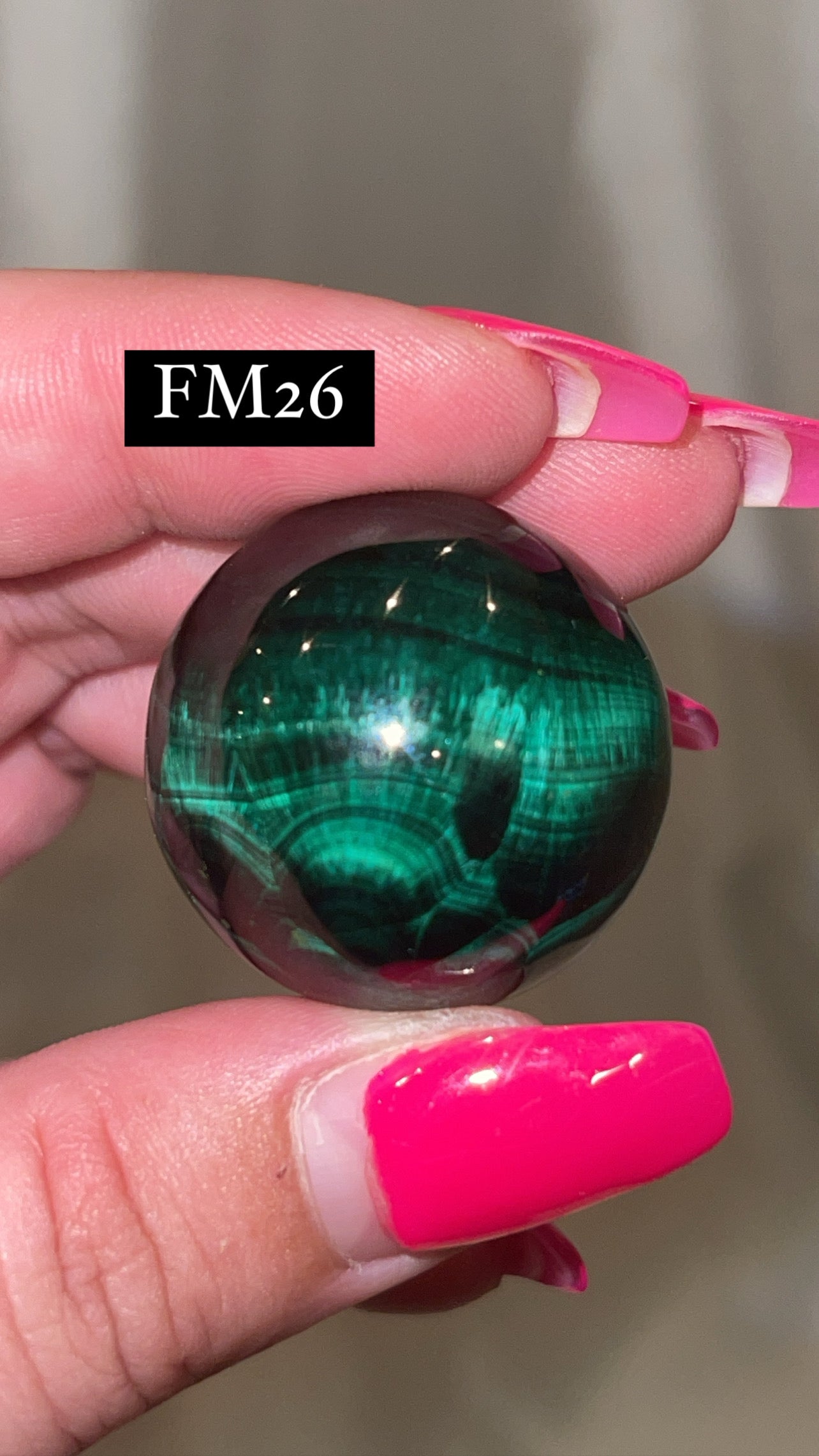 Velvet Fibrous Malachite AAA Sphere