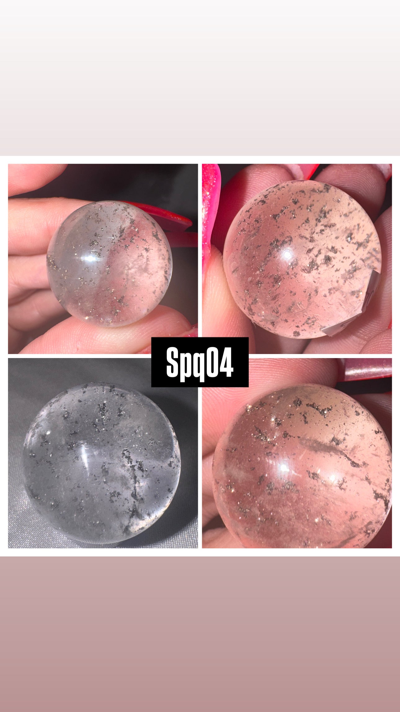 Pyrite Included Quartz Sphere- Super Rare