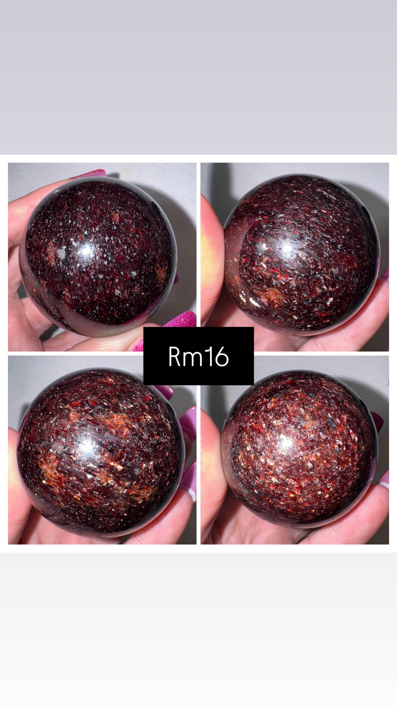 Red Mica Large Sphere