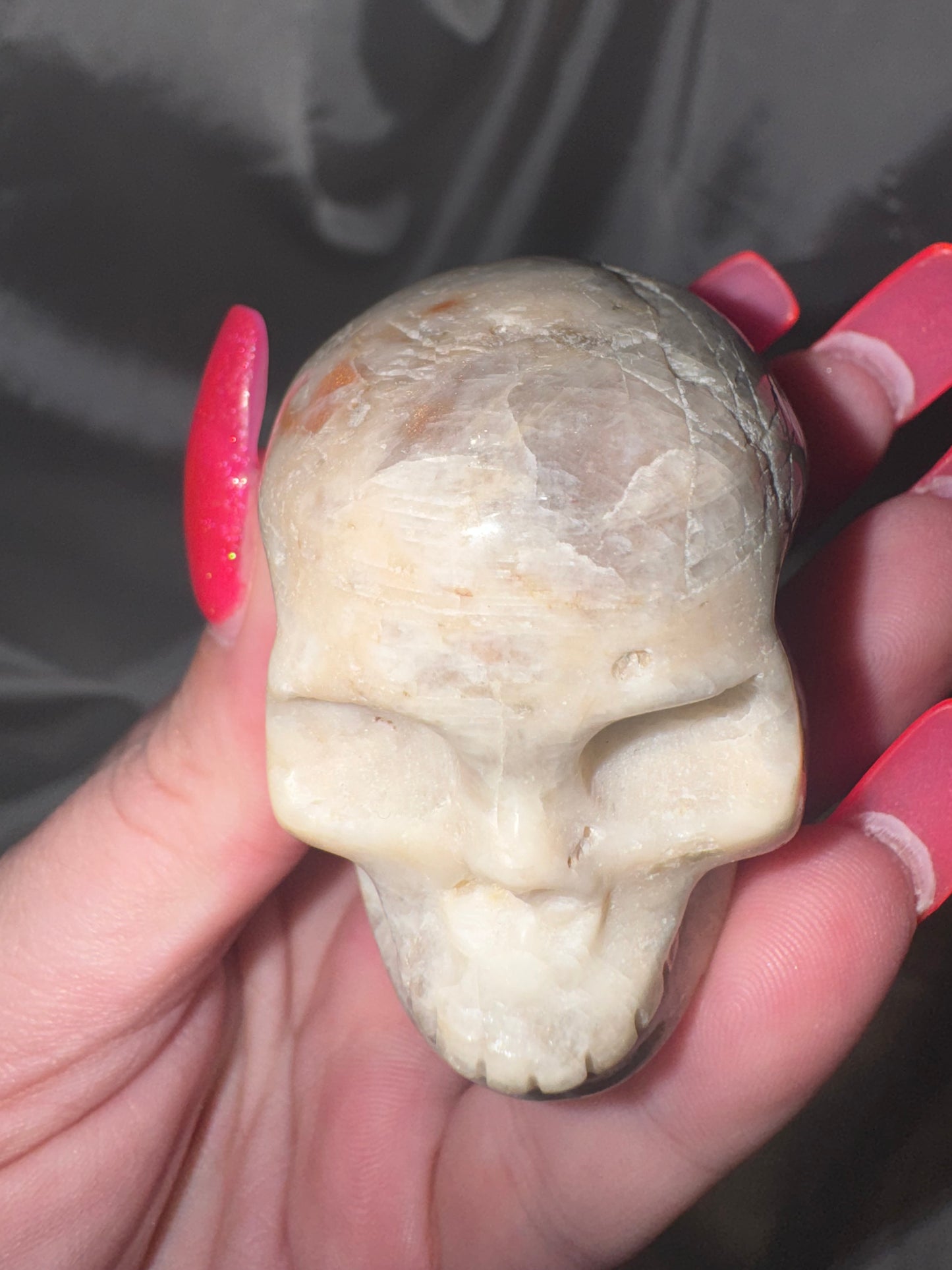 Sunstone Moonstone Skull (Last one!)