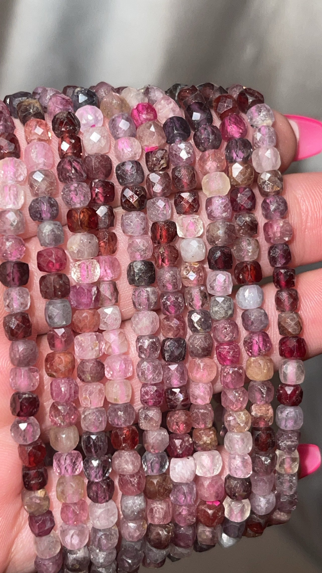 Spinel AAA Faceted Bracelet 4mm