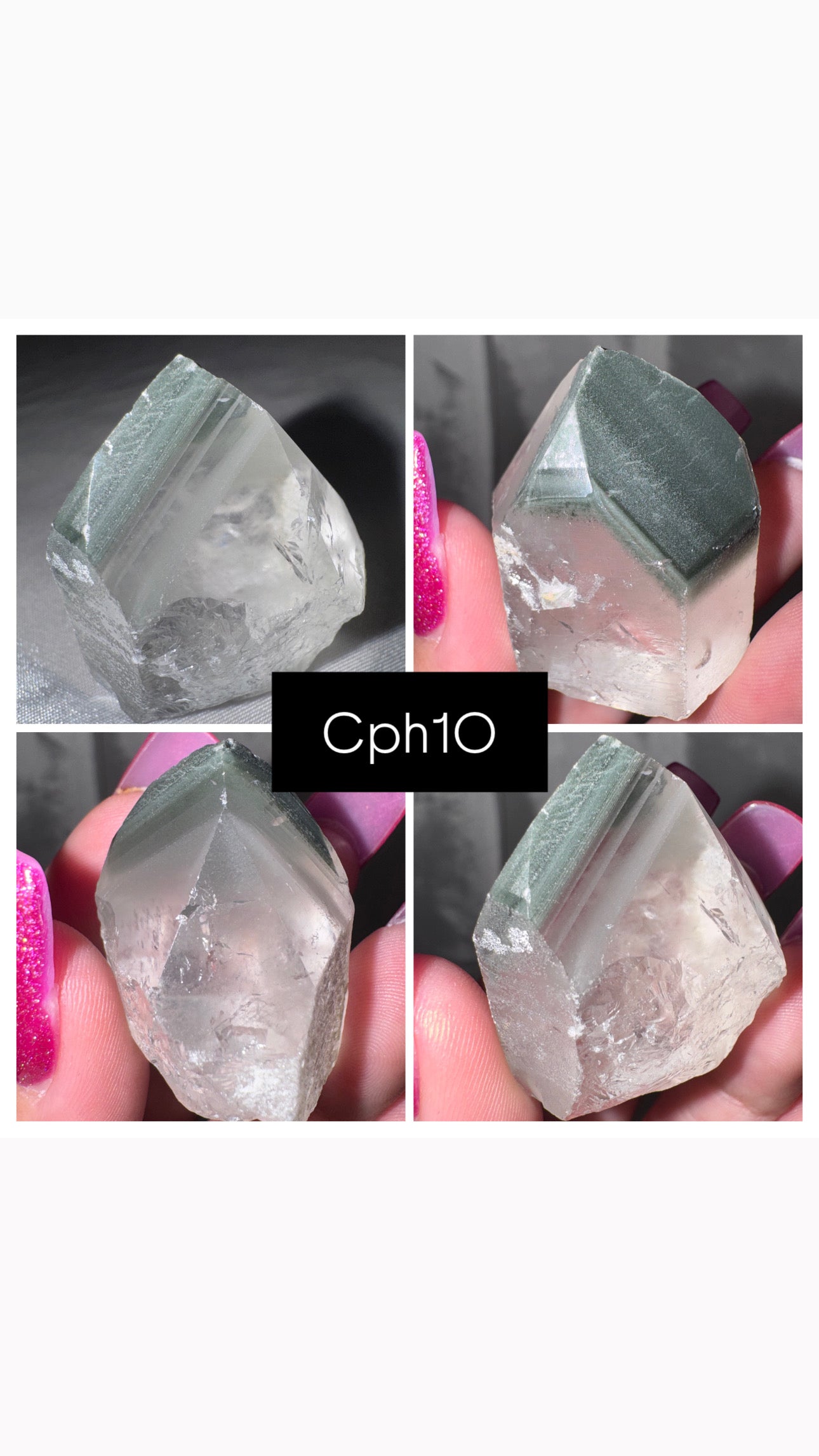 Chlorite Phantom Quartz AAA Raw Tower