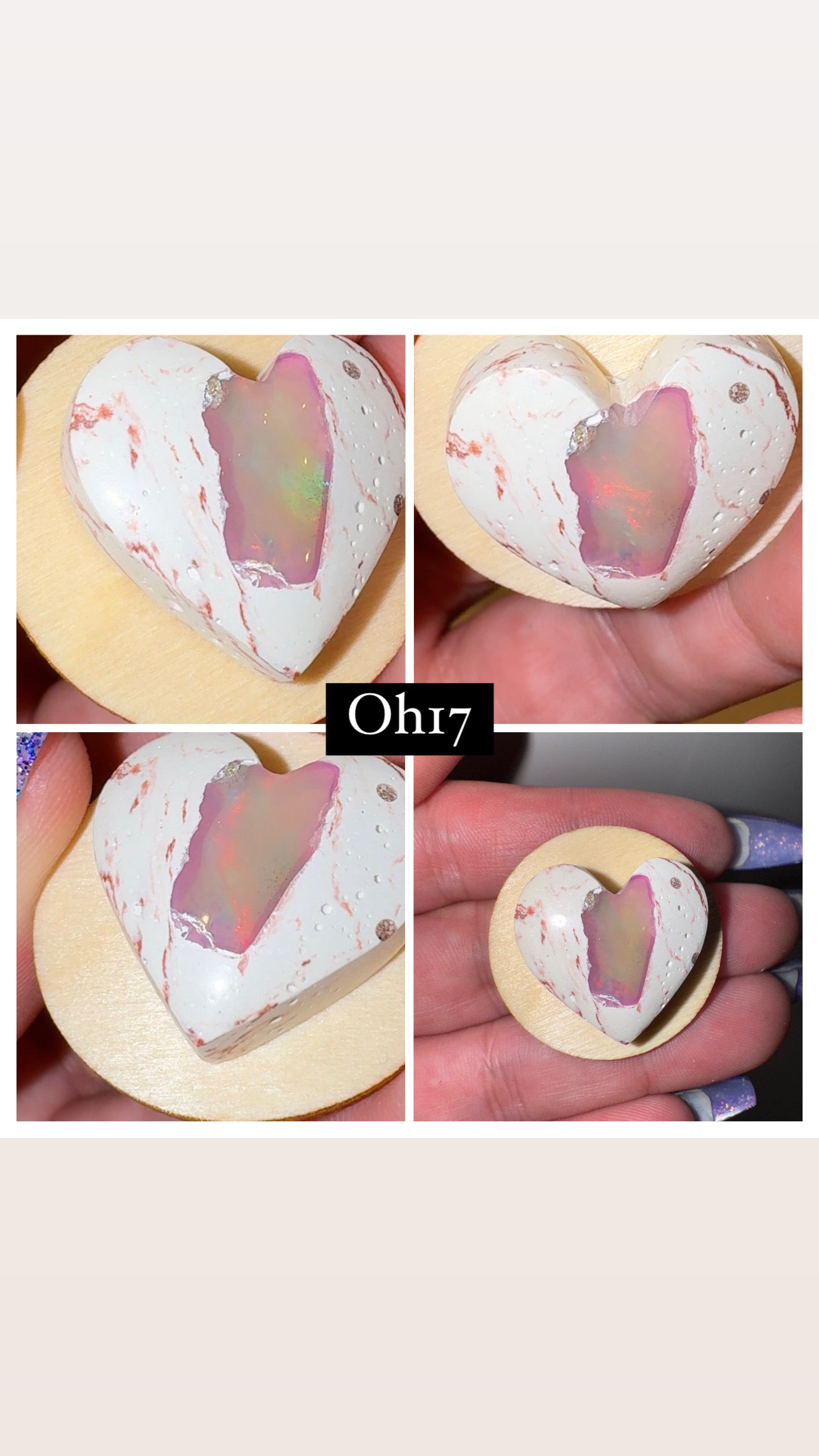 Mexican Fire Opal AAA Heart