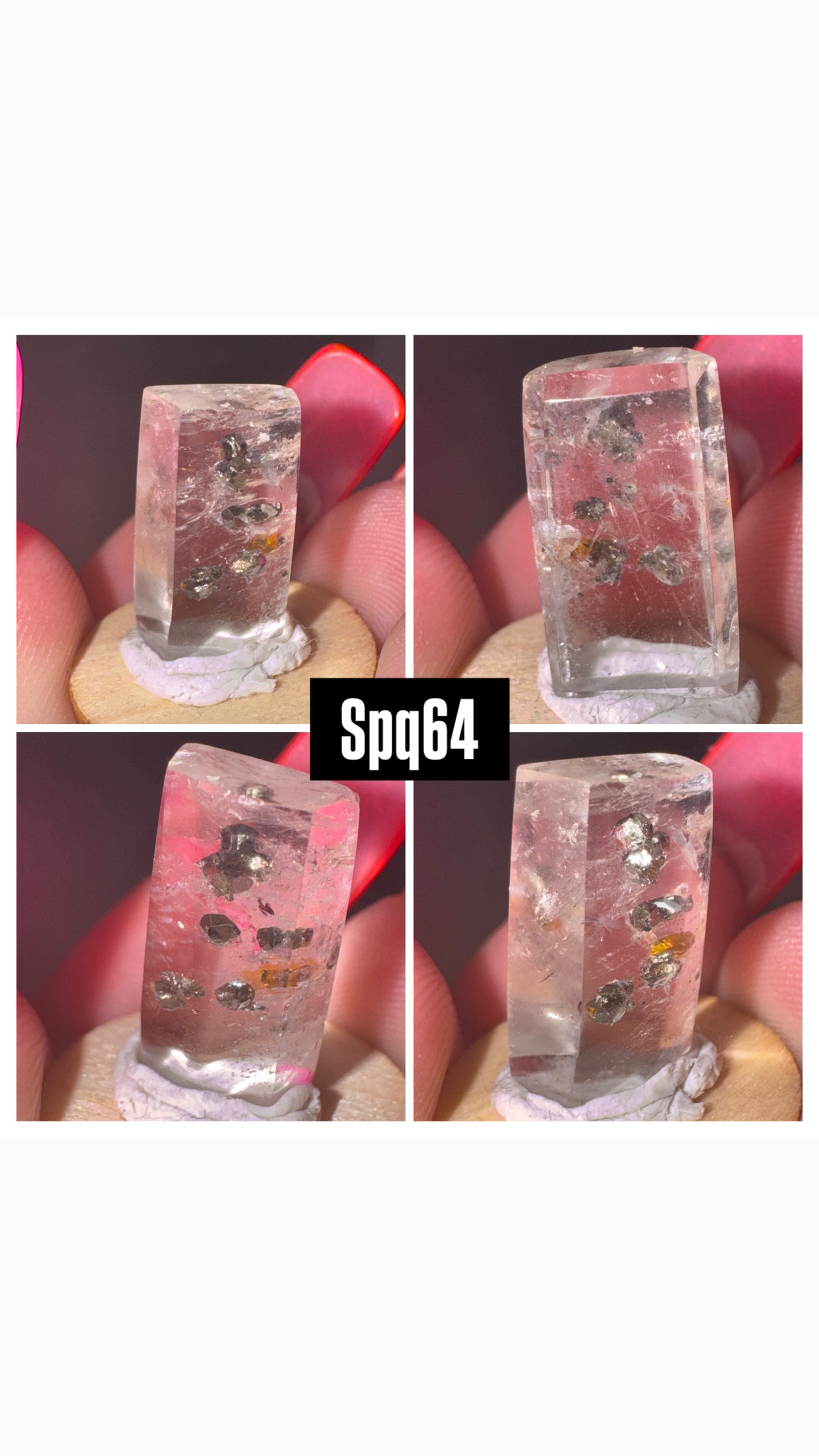 Pyrite Included Quartz-Super Rare