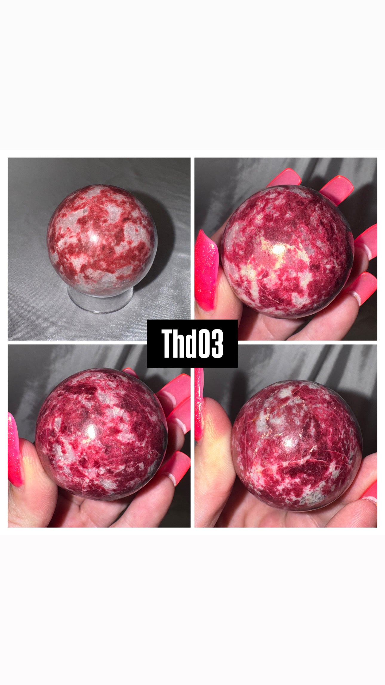 Thulite Sphere