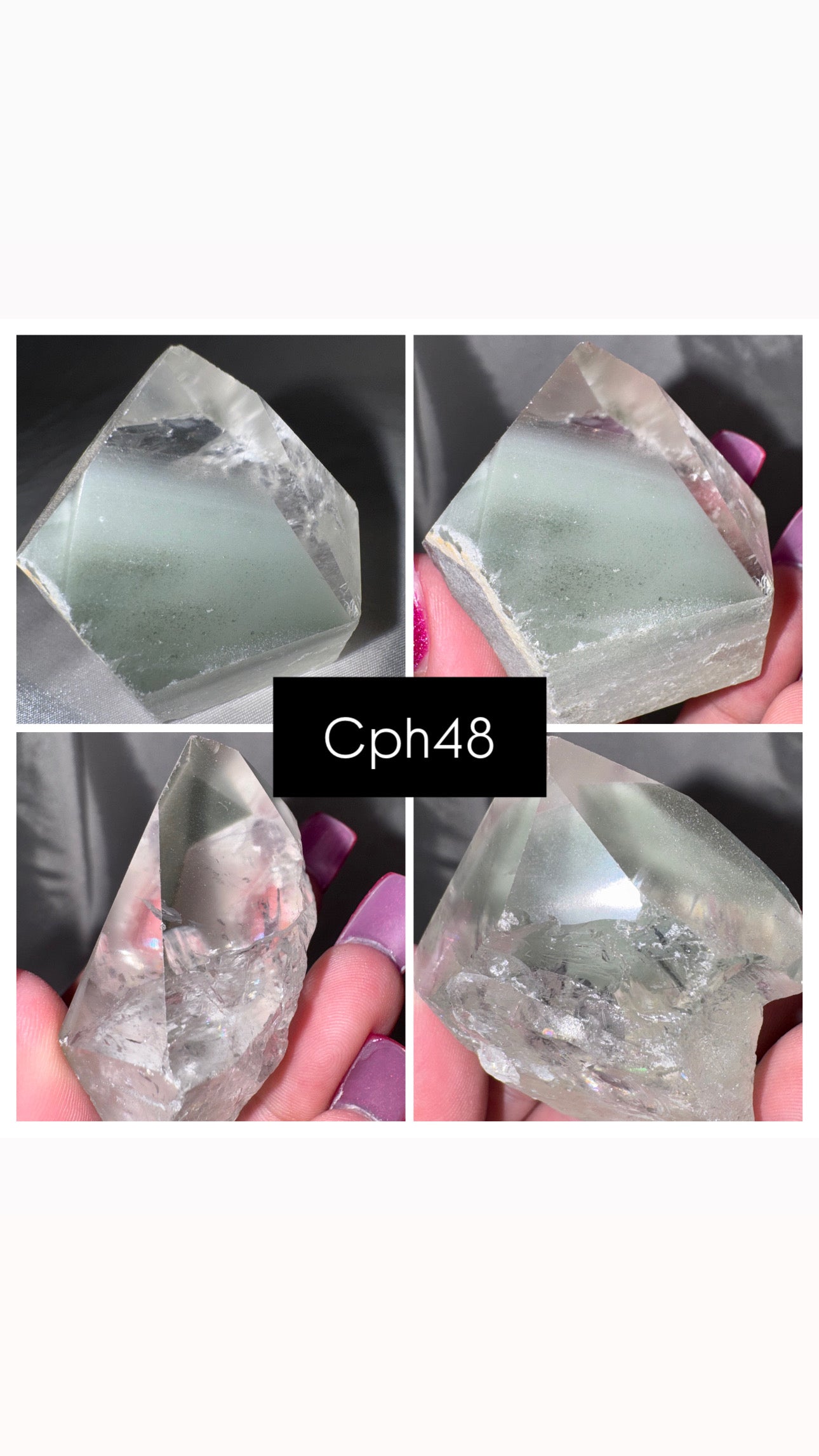 Chlorite Phantom Quartz AAA Raw Tower