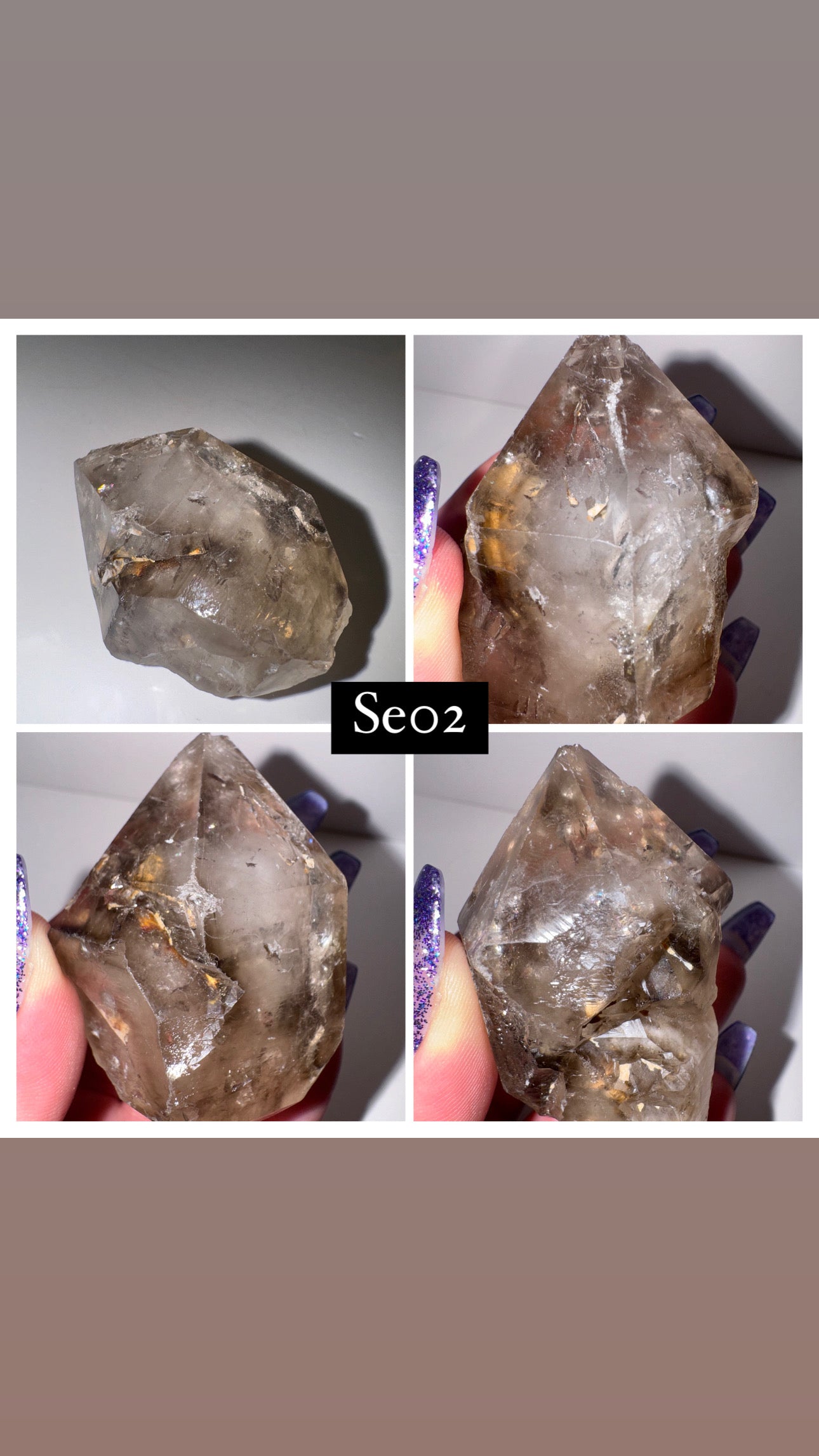 Smoky Quartz Elestial