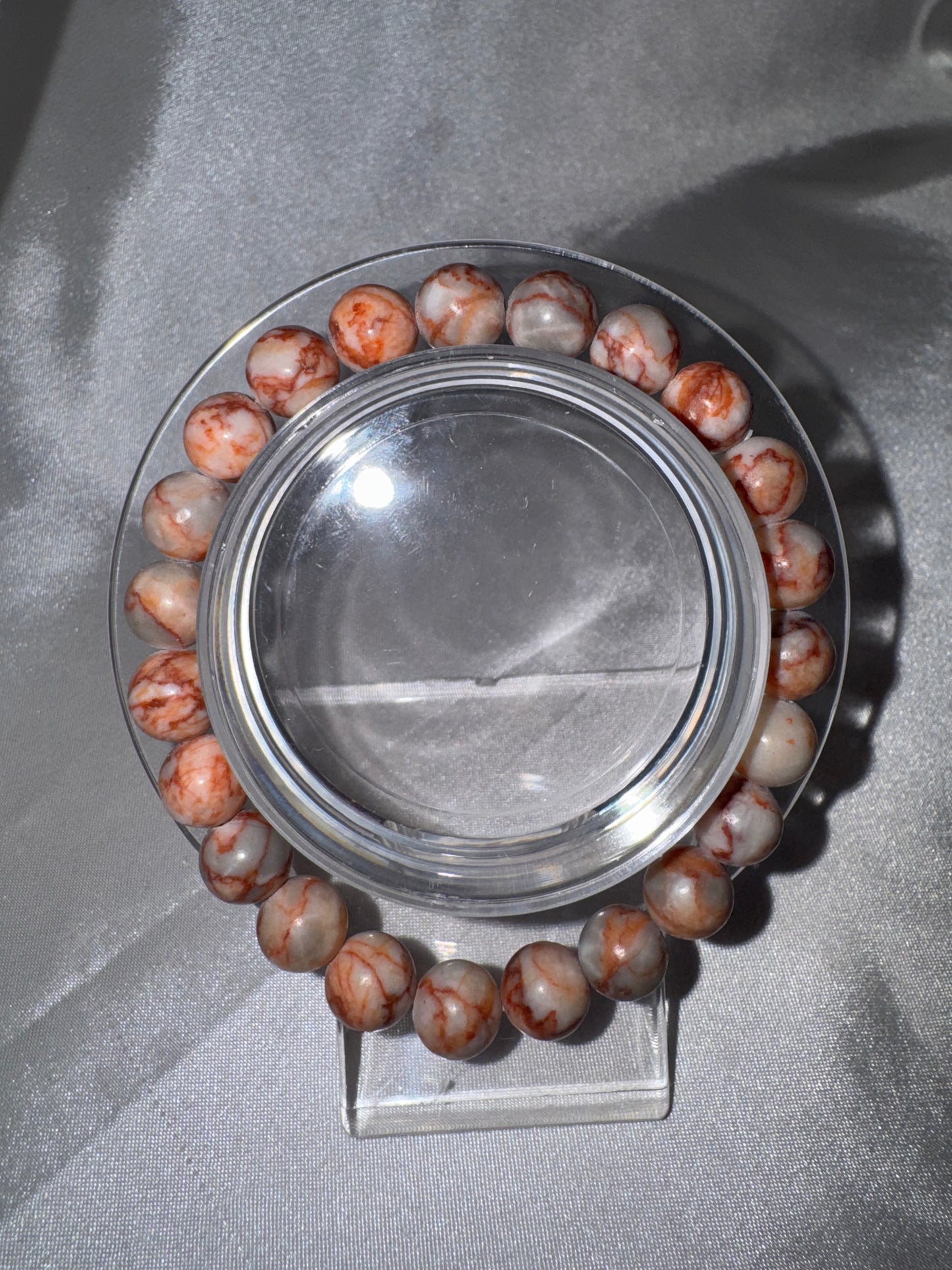 Red Vein Jasper 8mm Bracelet