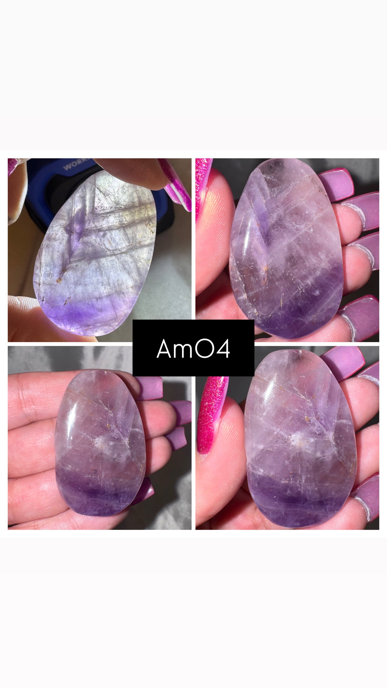 Phantom Amethyst AA Palmstone
