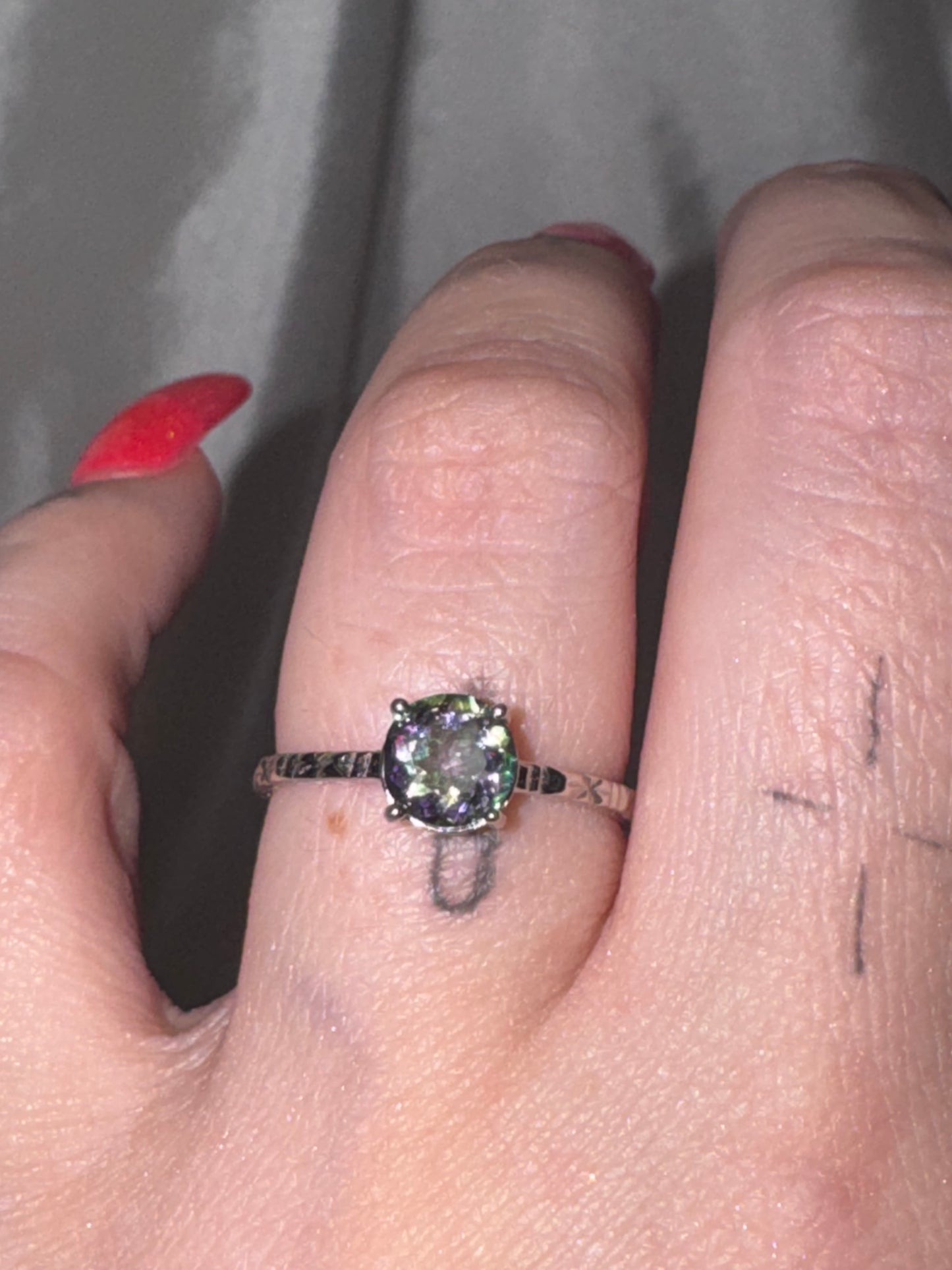 Mystic Topaz Adjustable Ring (last one!)