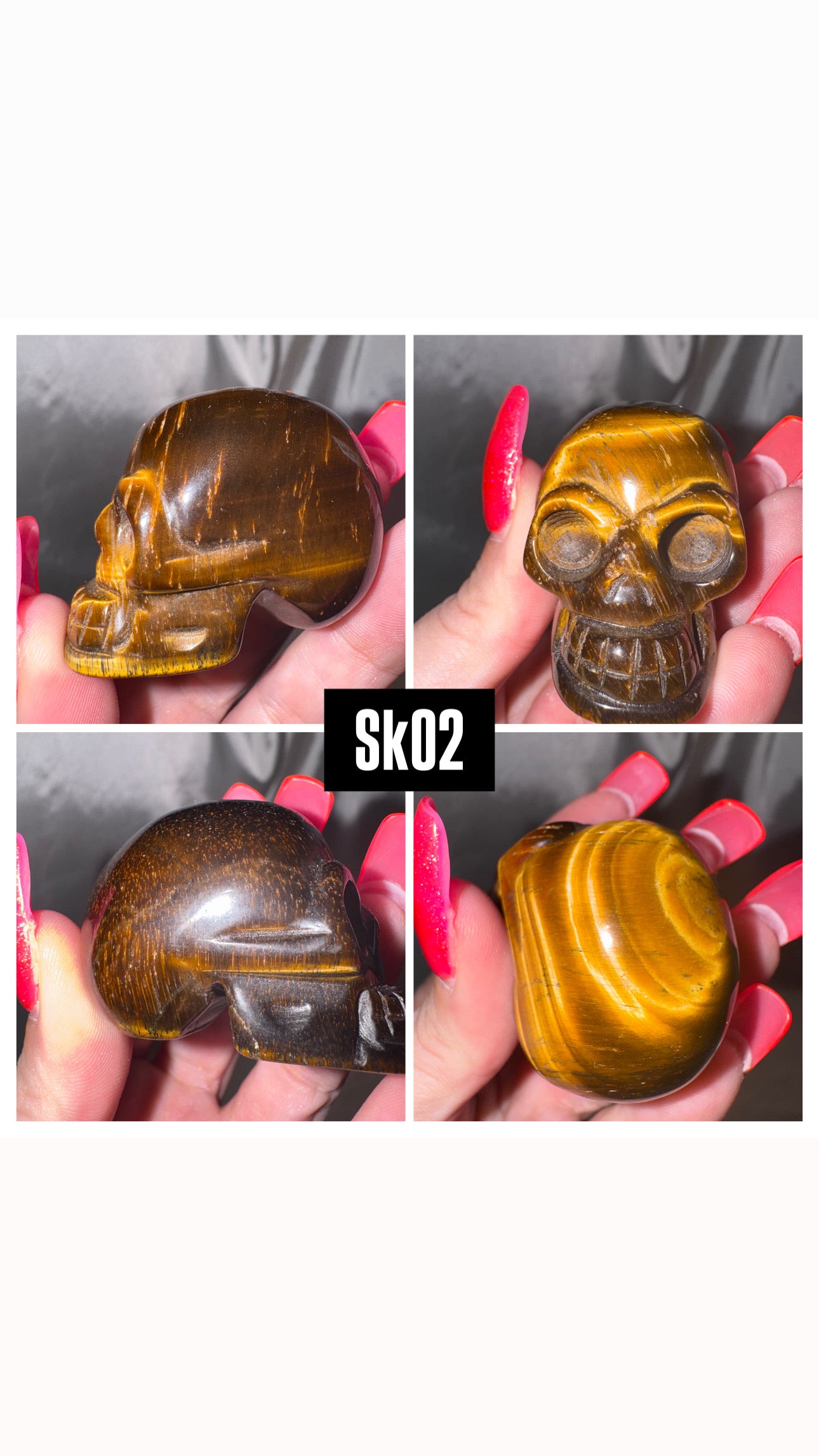 Tigers Eye Skull