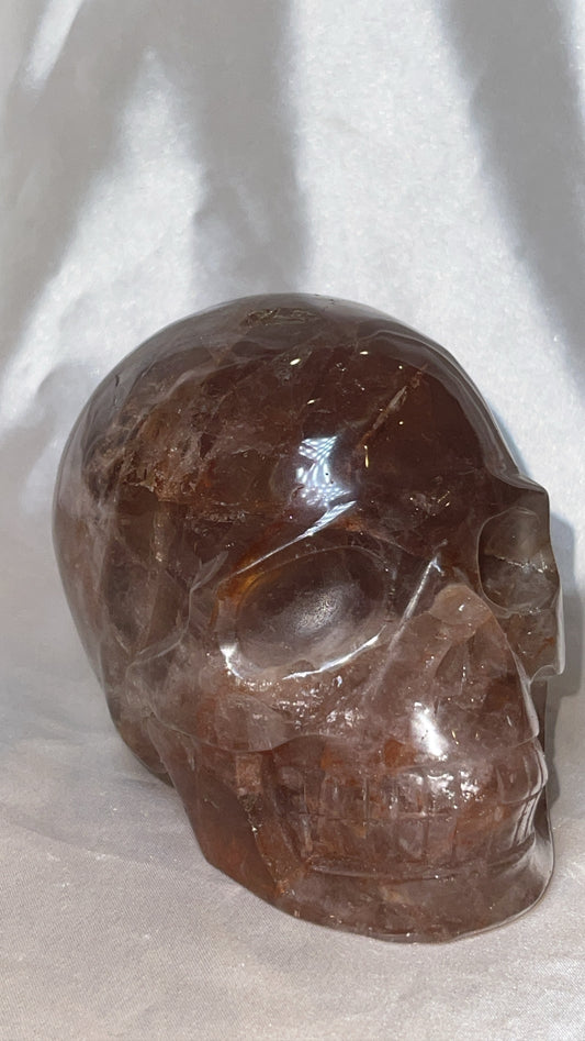 Hematite Rose Quartz AAA XXL Skull