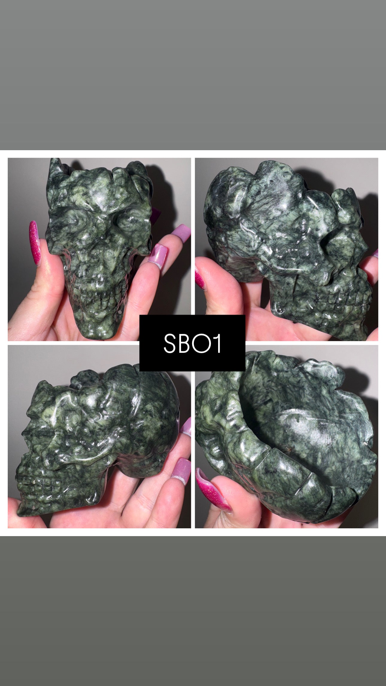 Crystal Large Skull Bowl