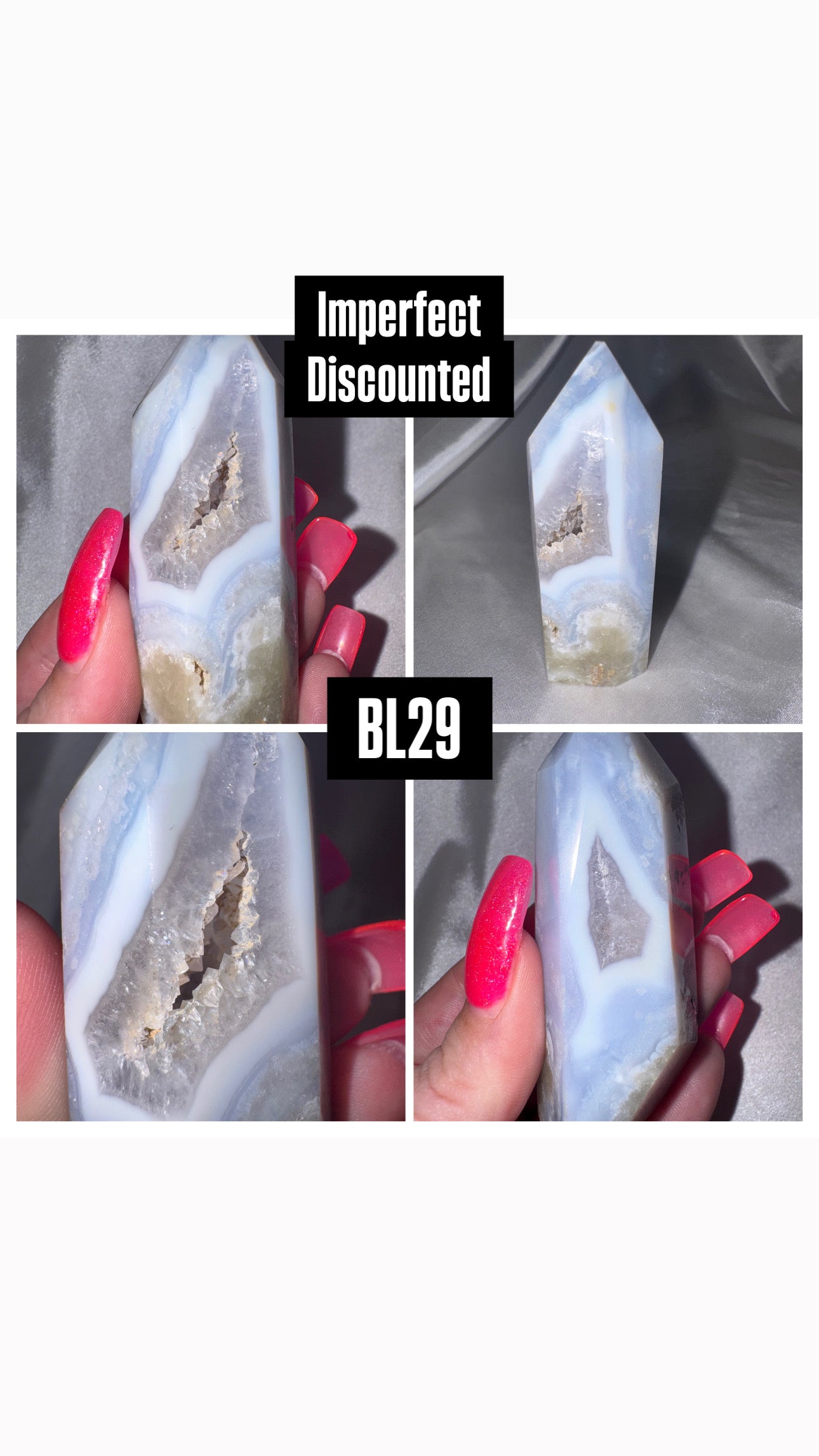 Blue Lace Agate Tower