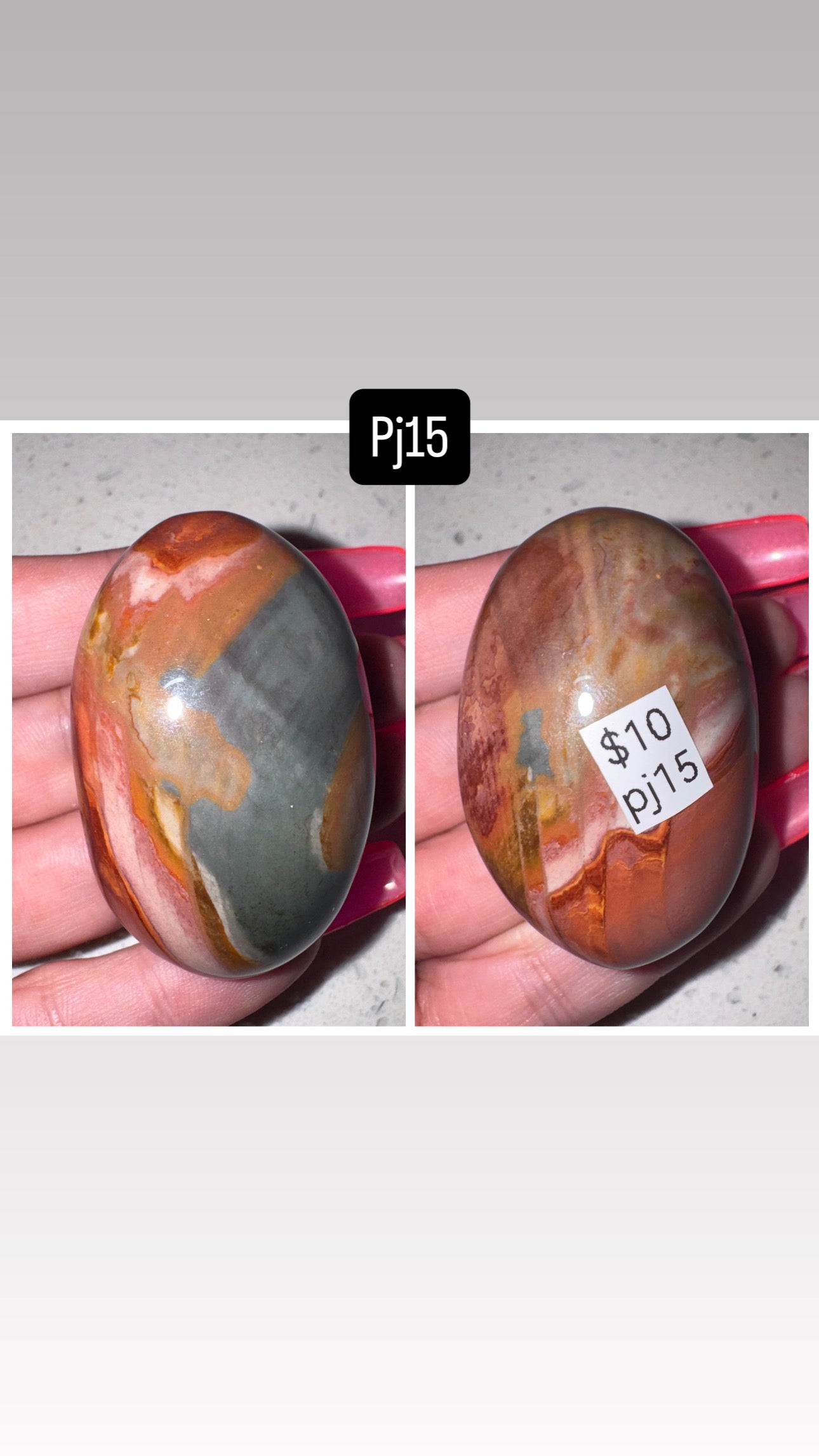 Polychrome Jasper Palmstone