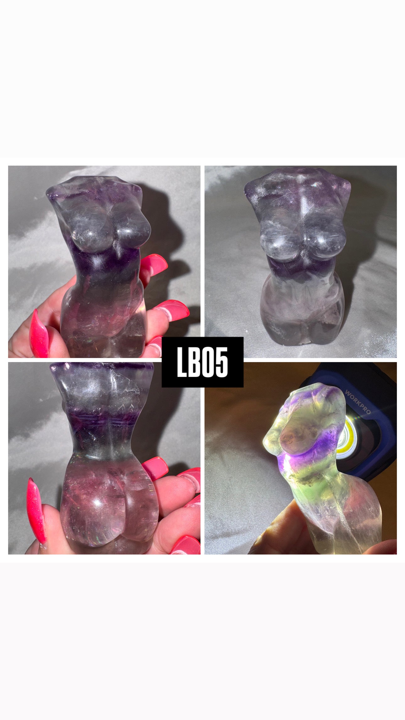 Fluorite Large Goddess Body