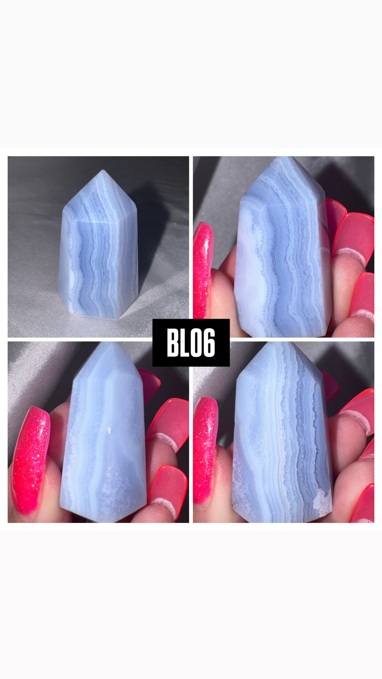 Blue Lace Agate Tower
