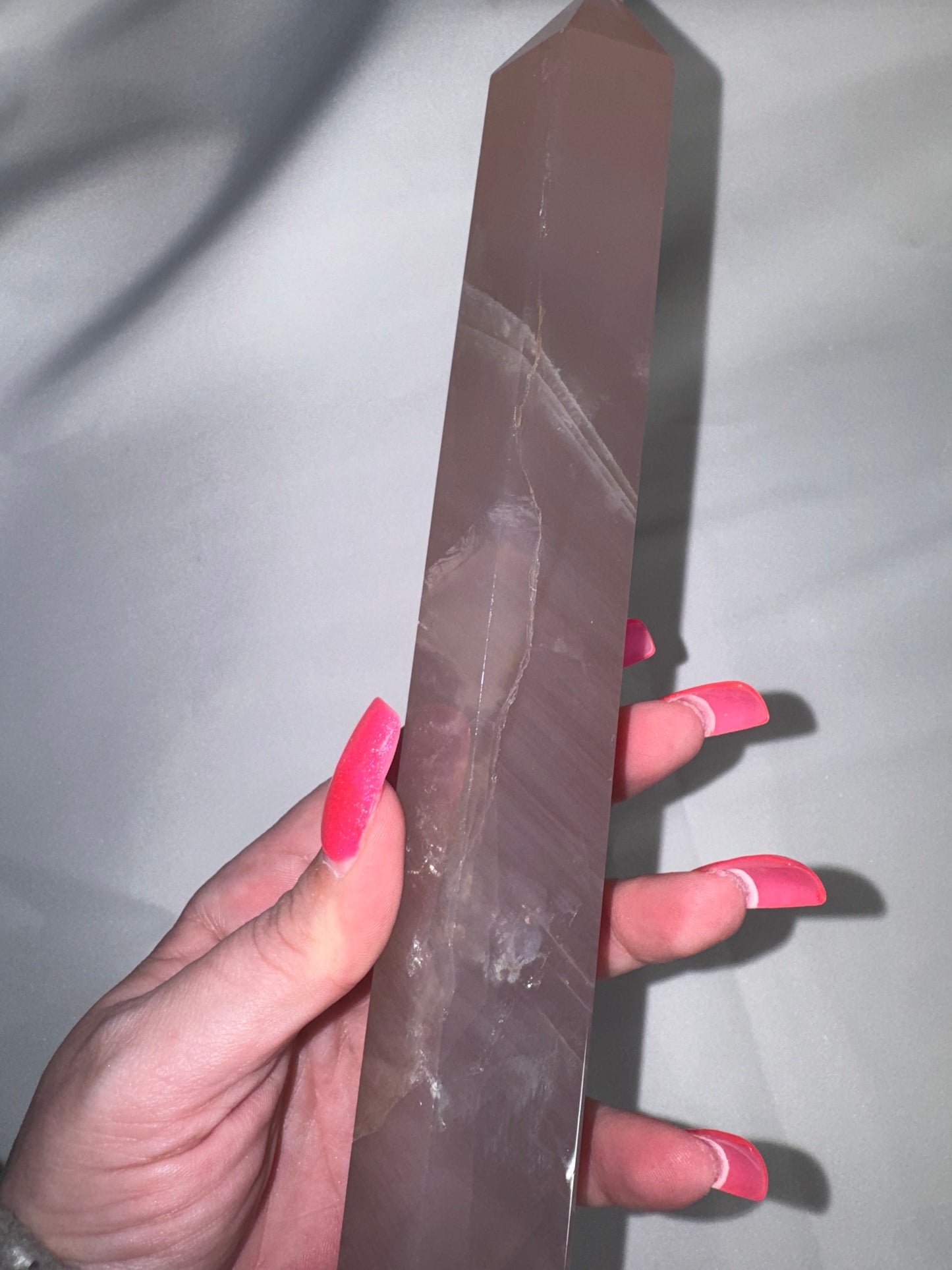 Lavender Rose Quartz AAA XL Tower