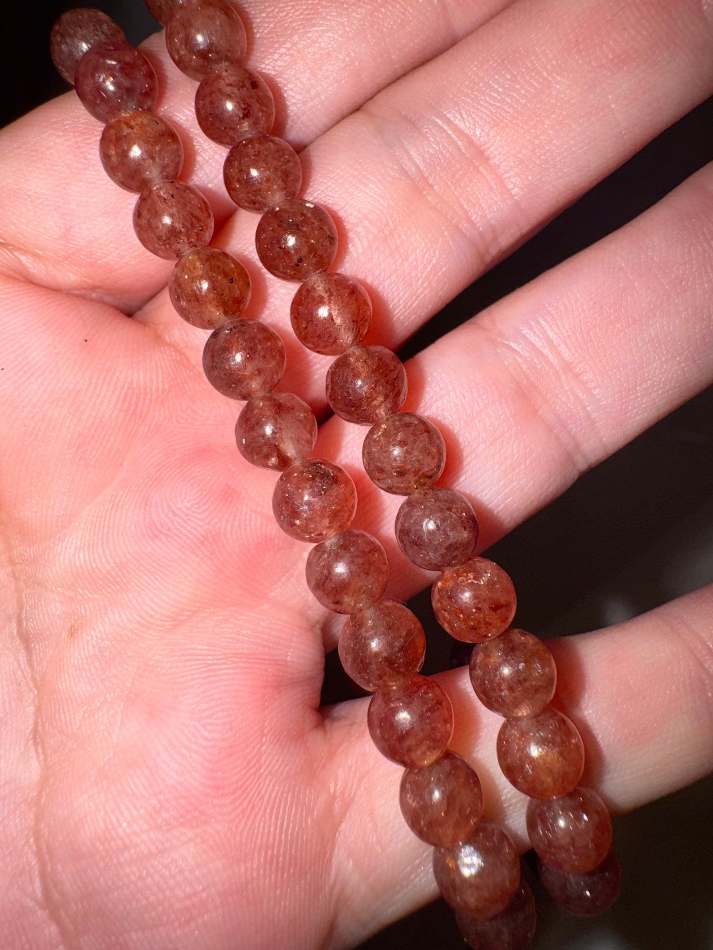 Strawberry Quartz AAA 6mm Bracelet