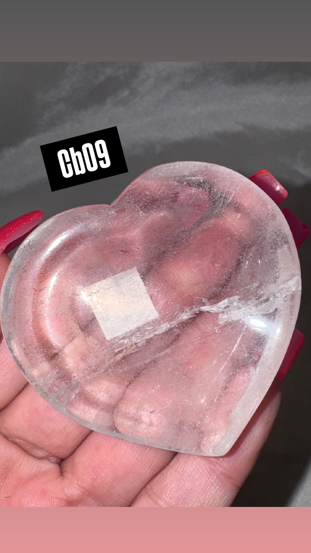 Clear Quartz Small Heart Bowl