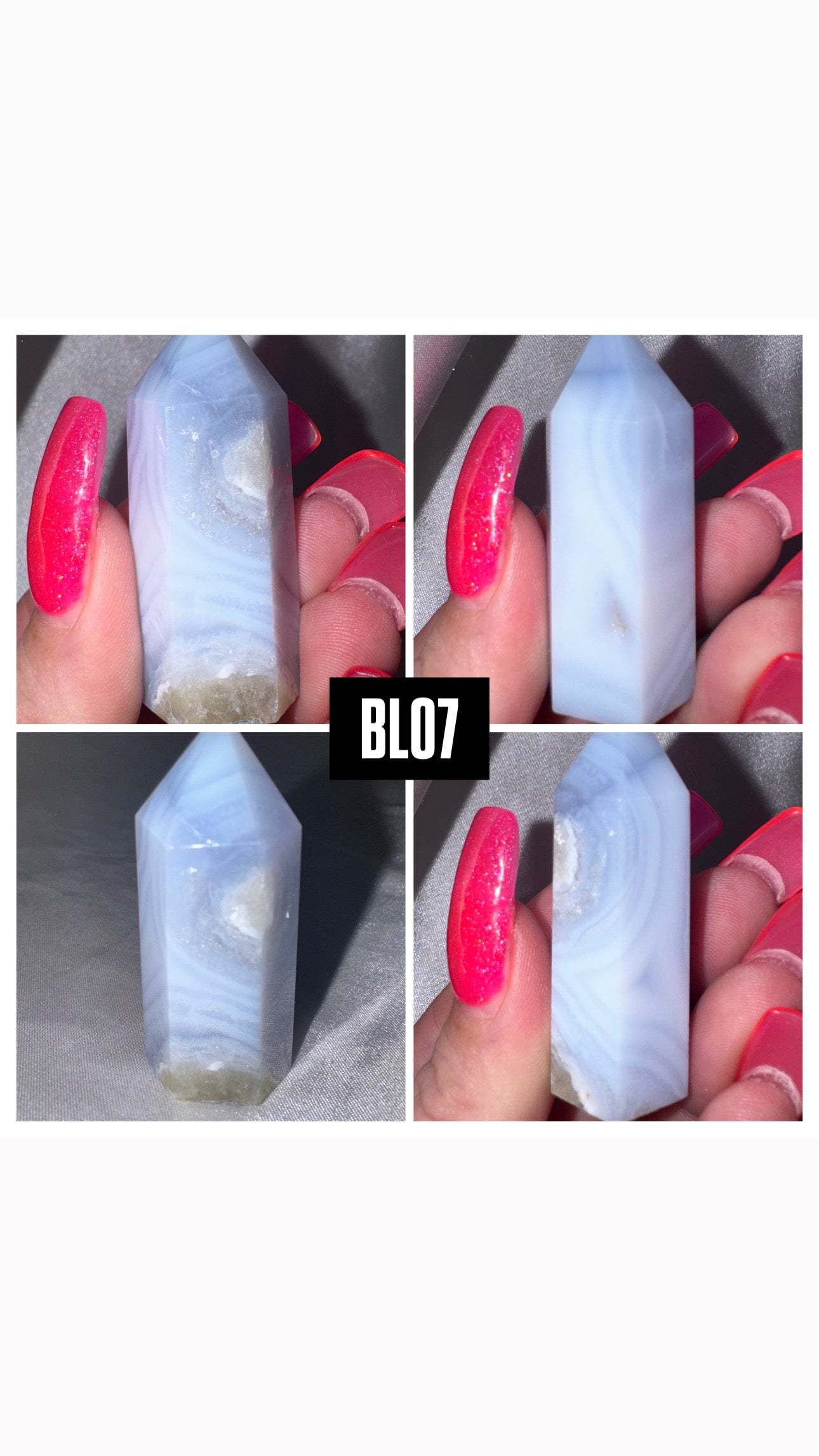Blue Lace Agate Tower