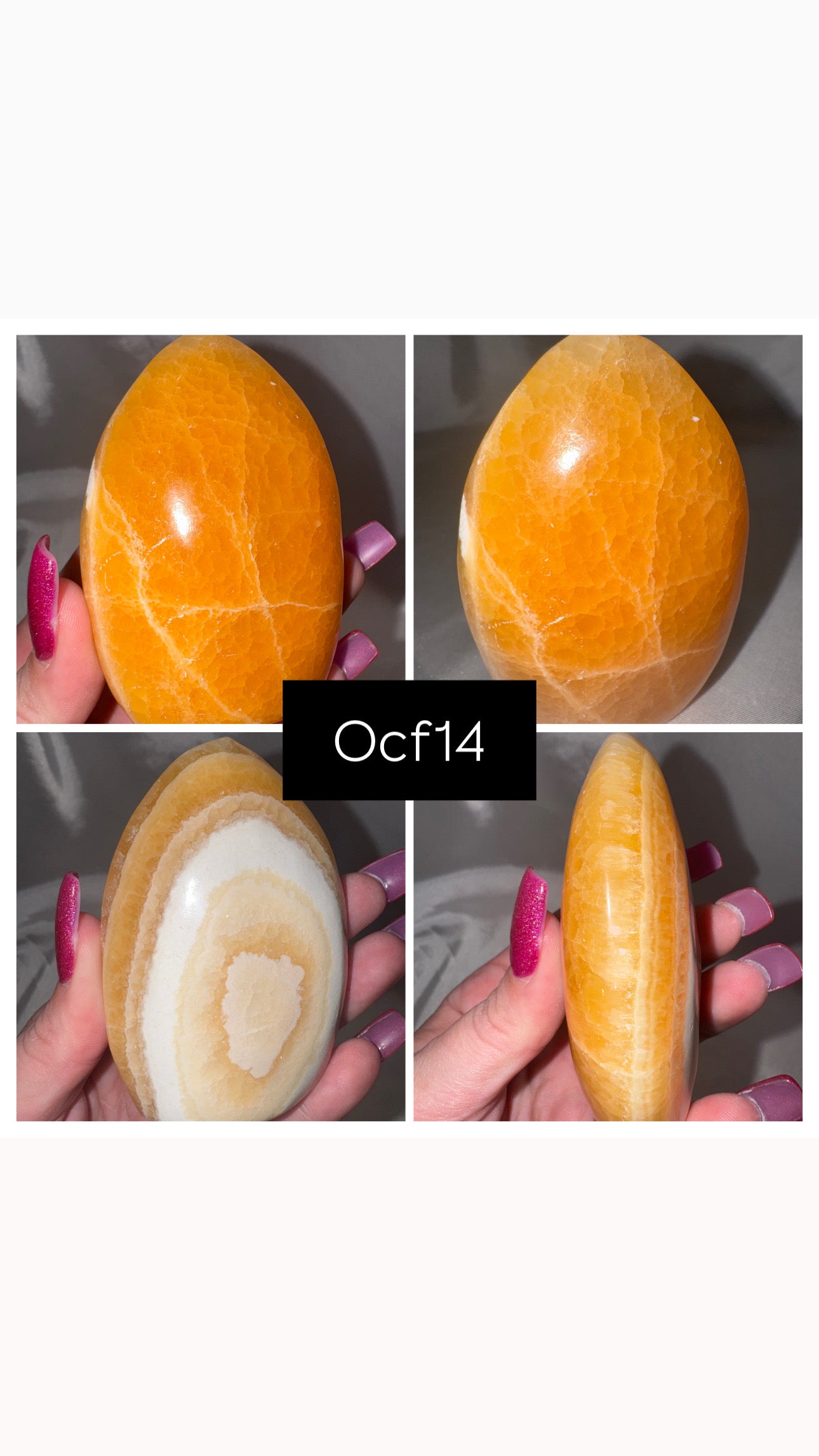 Orange Calcite Flame