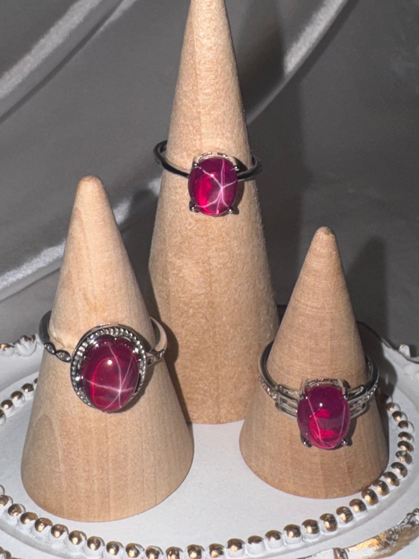 Star Ruby AAA 925 Adjustable Ring