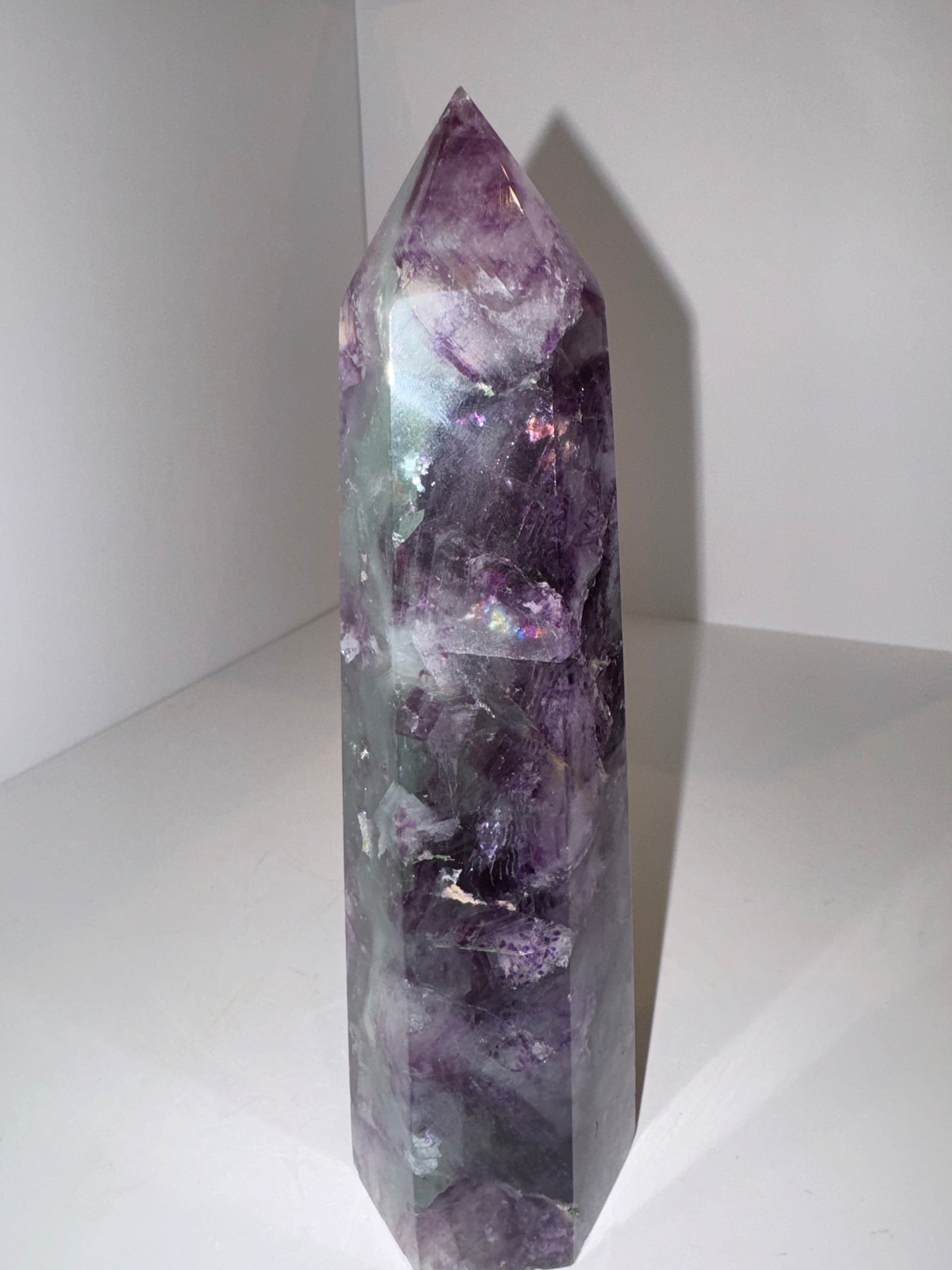 Snow Fluorite Large Tower