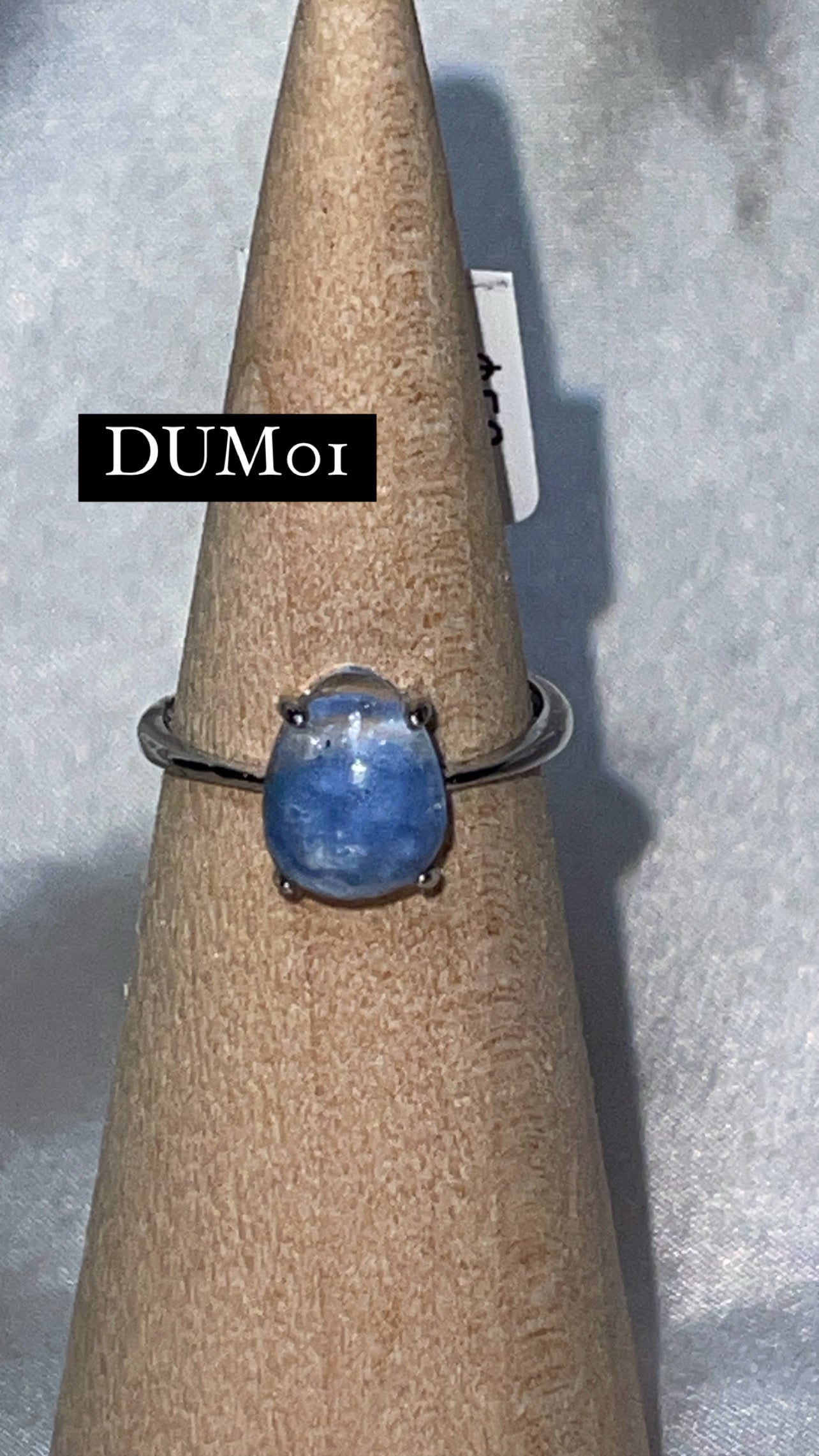 Dumortierite Quartz Rare 925 Sterling Silver Adjustable Ring (Choose Your Own)