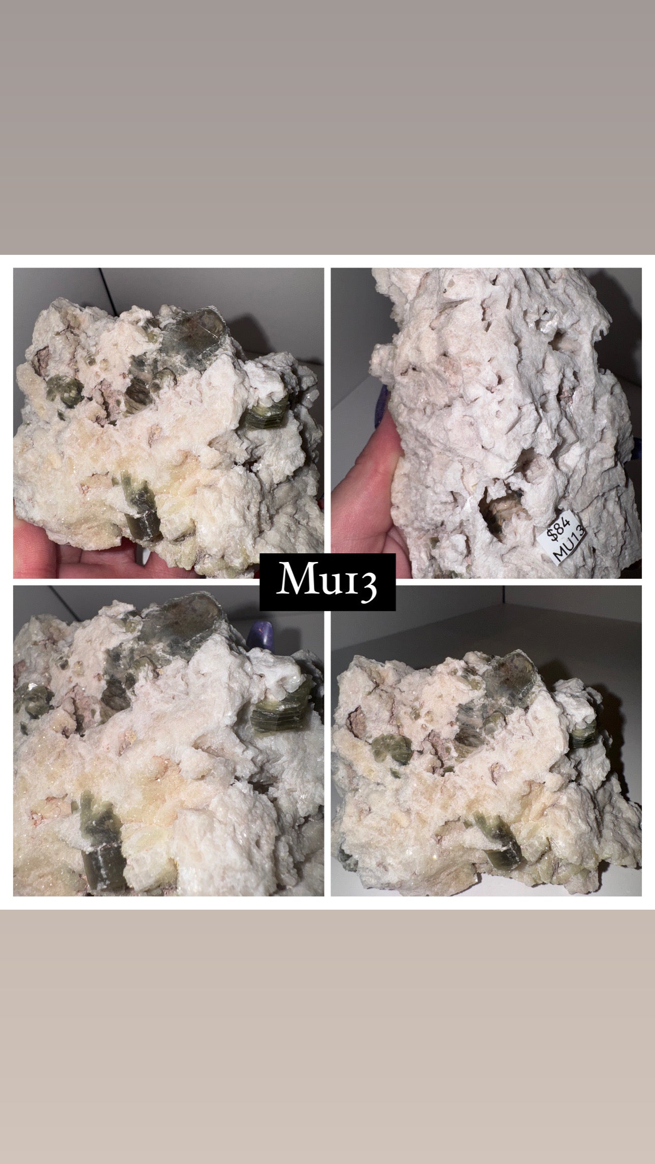 Muscovite Mica on Albite with Druzy Calcite Specimen