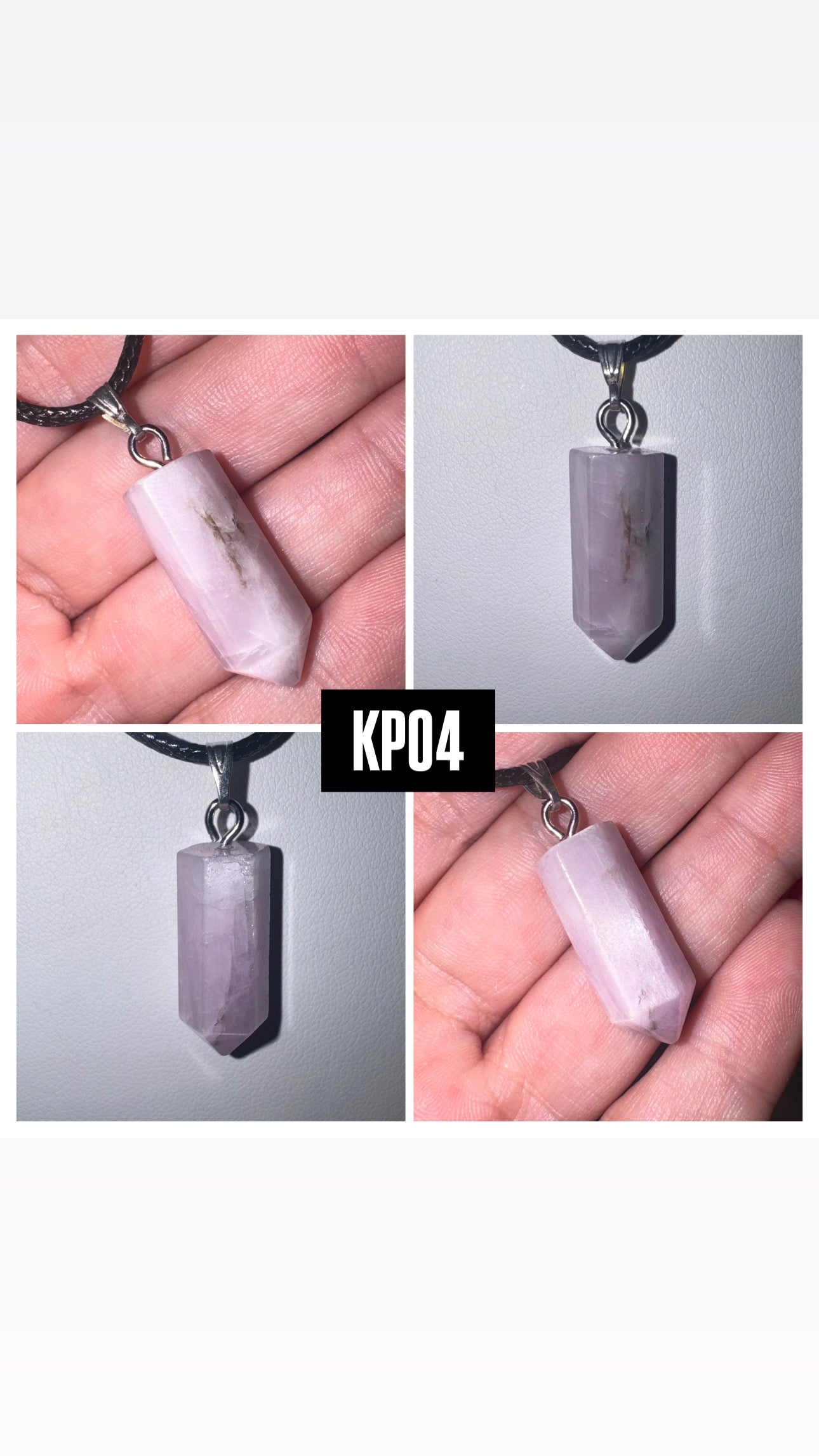 Kunzite Point Pendant