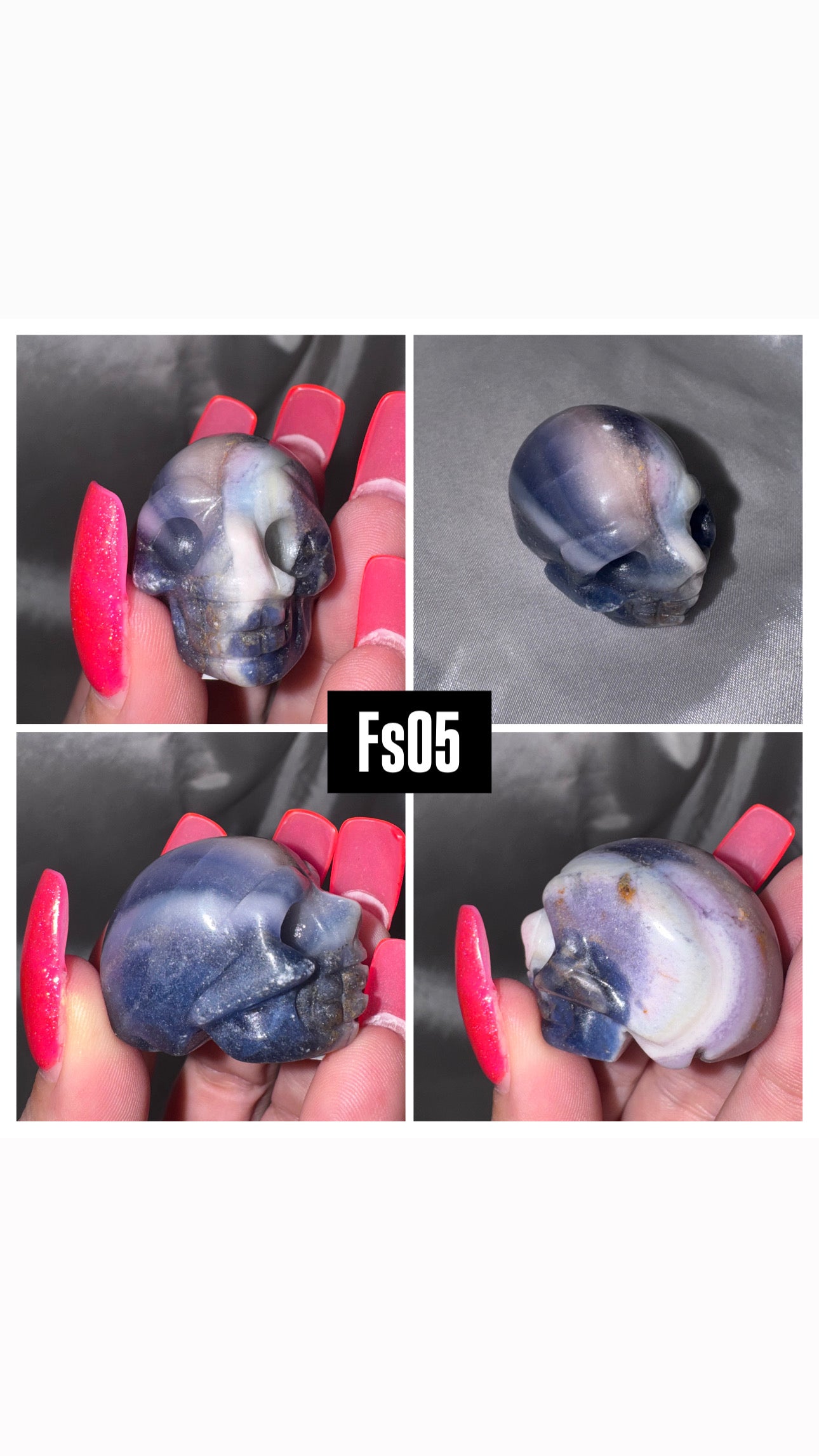 Silky Fluorite Small Skull