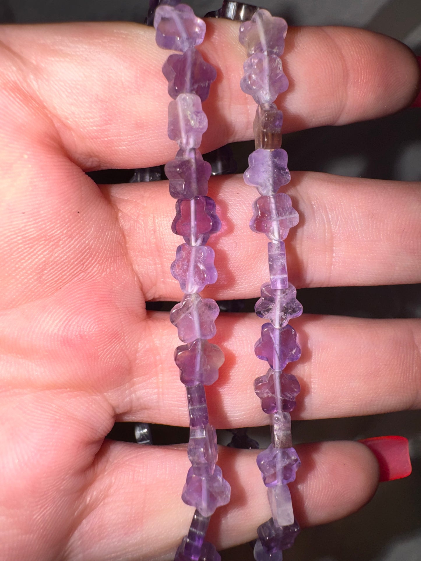Amethyst Star 6mm Bracelet
