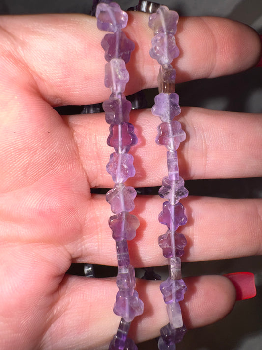 Amethyst Star 6mm Bracelet