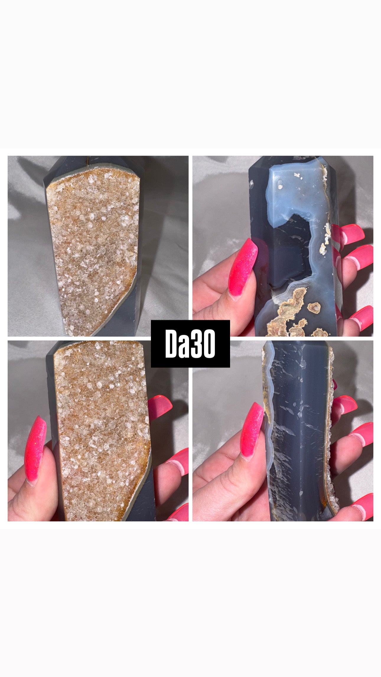 Druzy Agate Tower